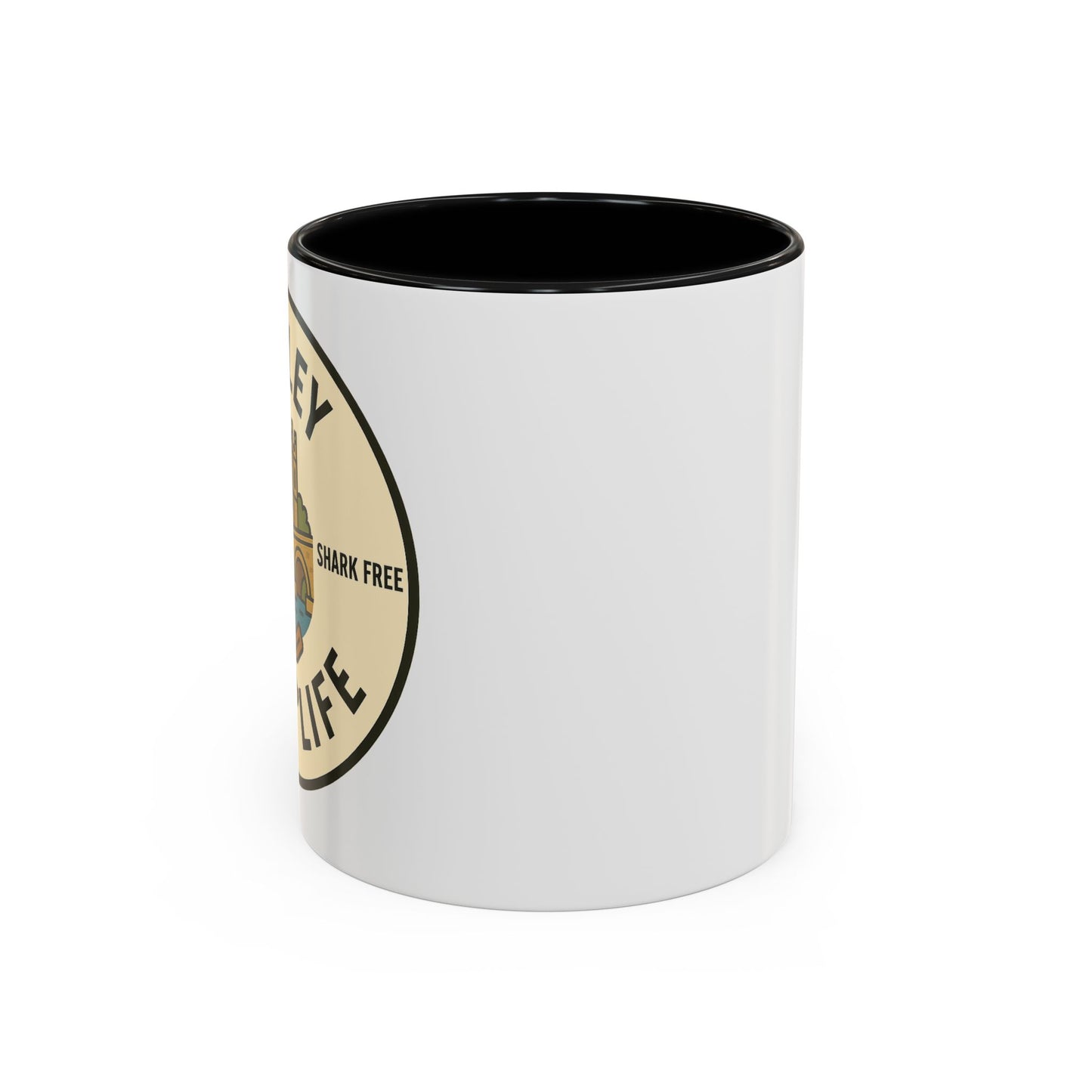 Henley River Life Coffee Mug - 11oz, Unsalted & Shark Free Design