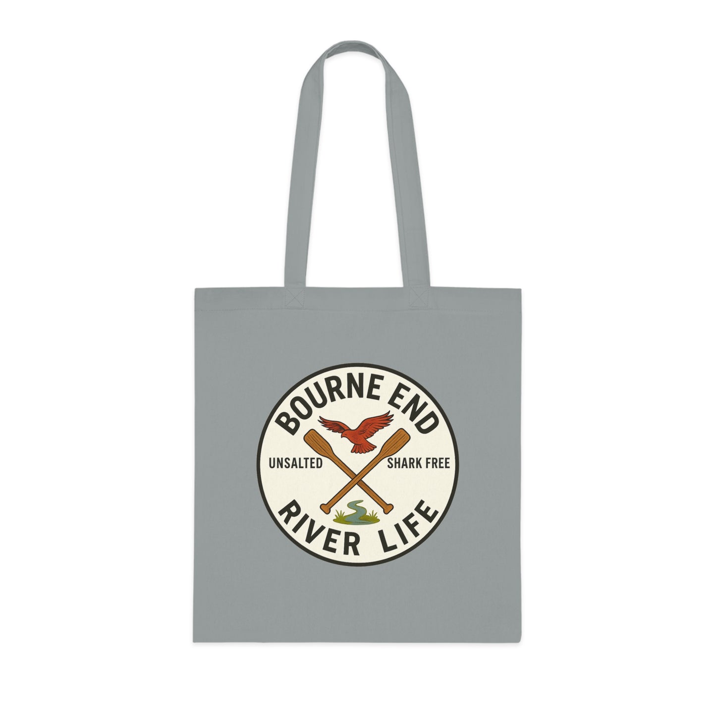 Bourne End River Life Cotton Tote Bag - Unsalted & Shark Free