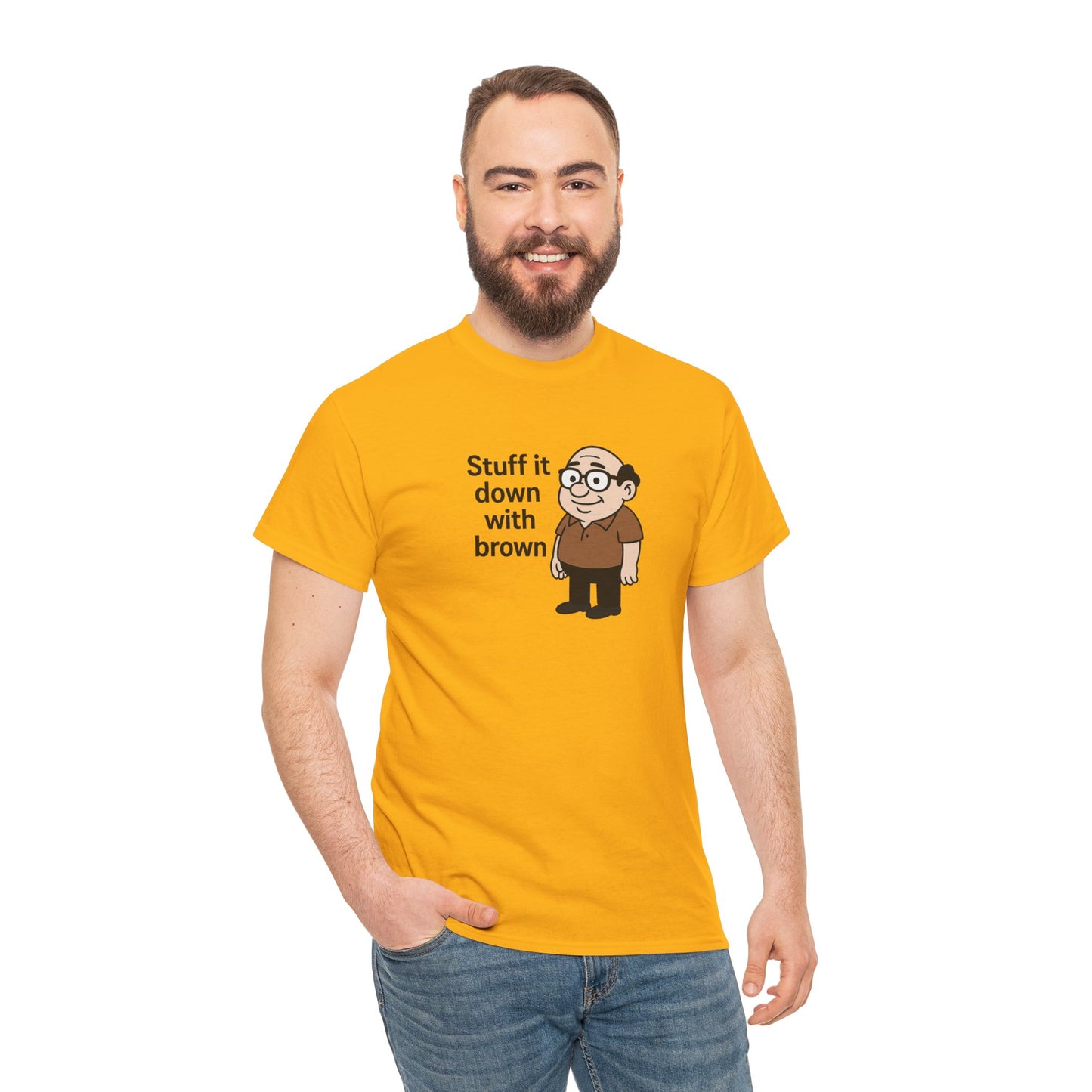 Stuff it down Unisex Heavy Cotton Tee -' Graphic T-Shirt