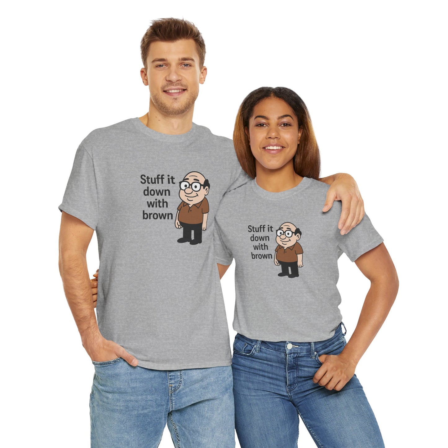 Stuff it down Unisex Heavy Cotton Tee -' Graphic T-Shirt