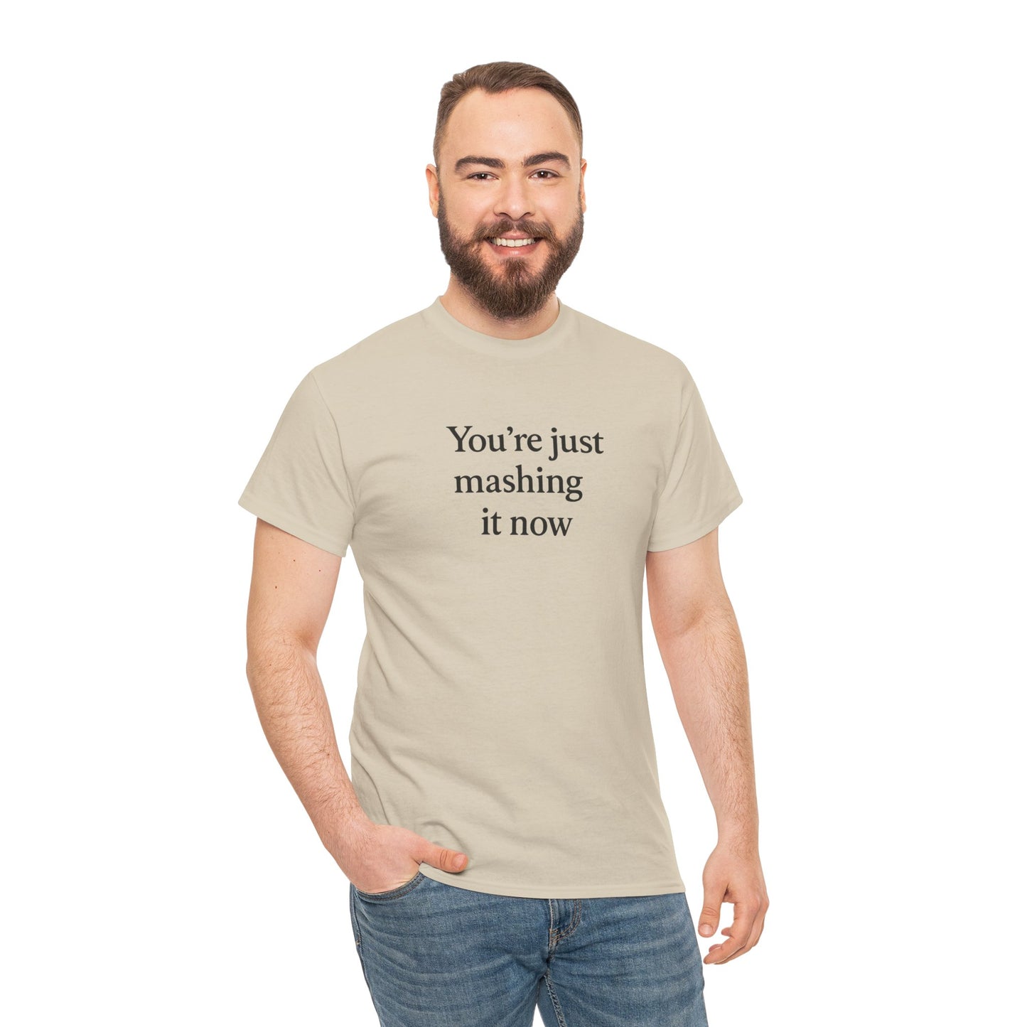 Mashing it Unisex Heavy Cotton Tee -' Graphic T-Shirt