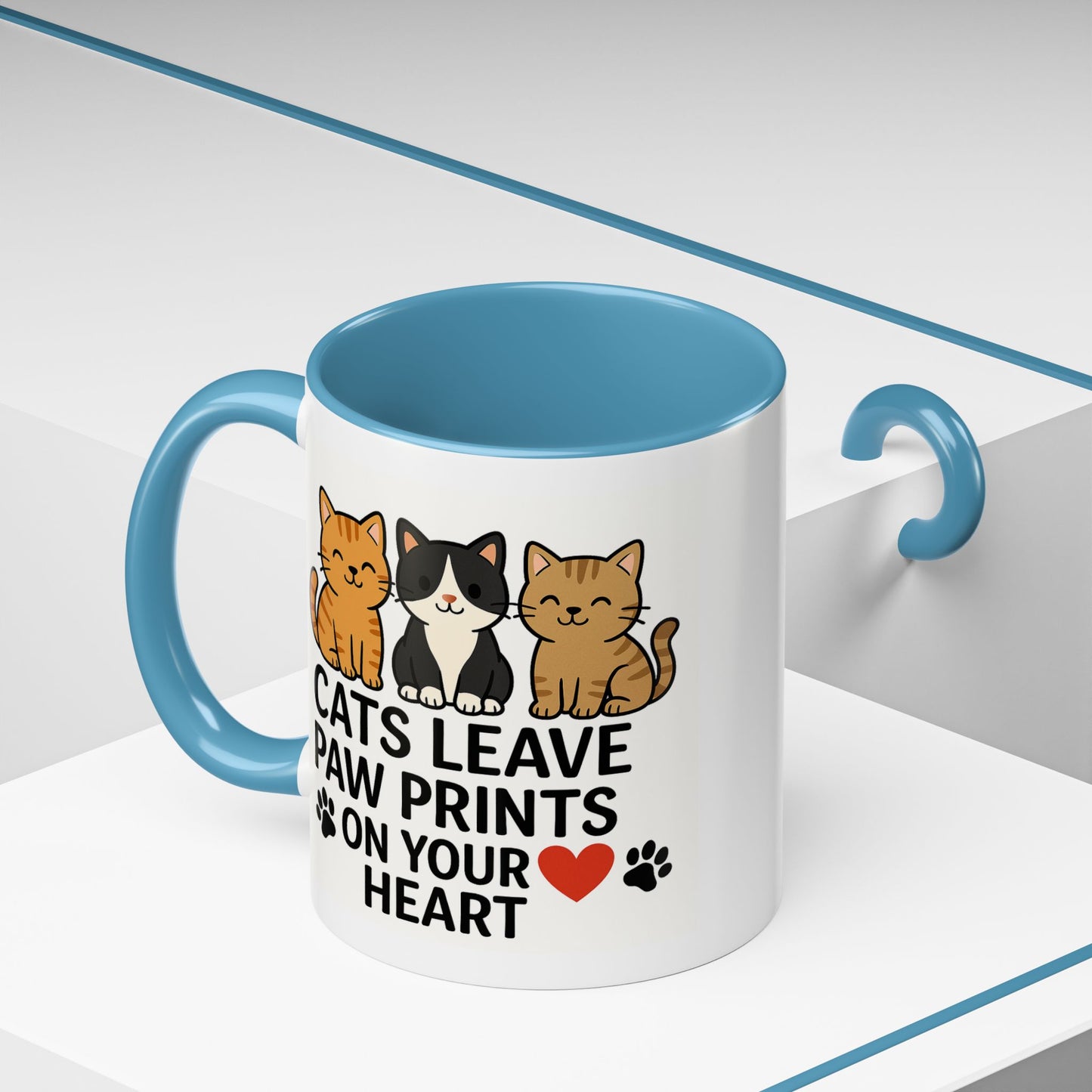 Cat Paw Prints Coffee Mug - 11oz,