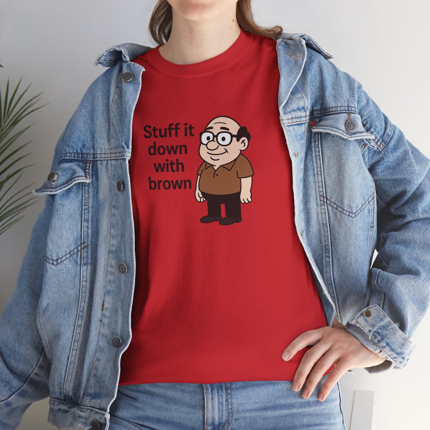 Stuff it down Unisex Heavy Cotton Tee -' Graphic T-Shirt
