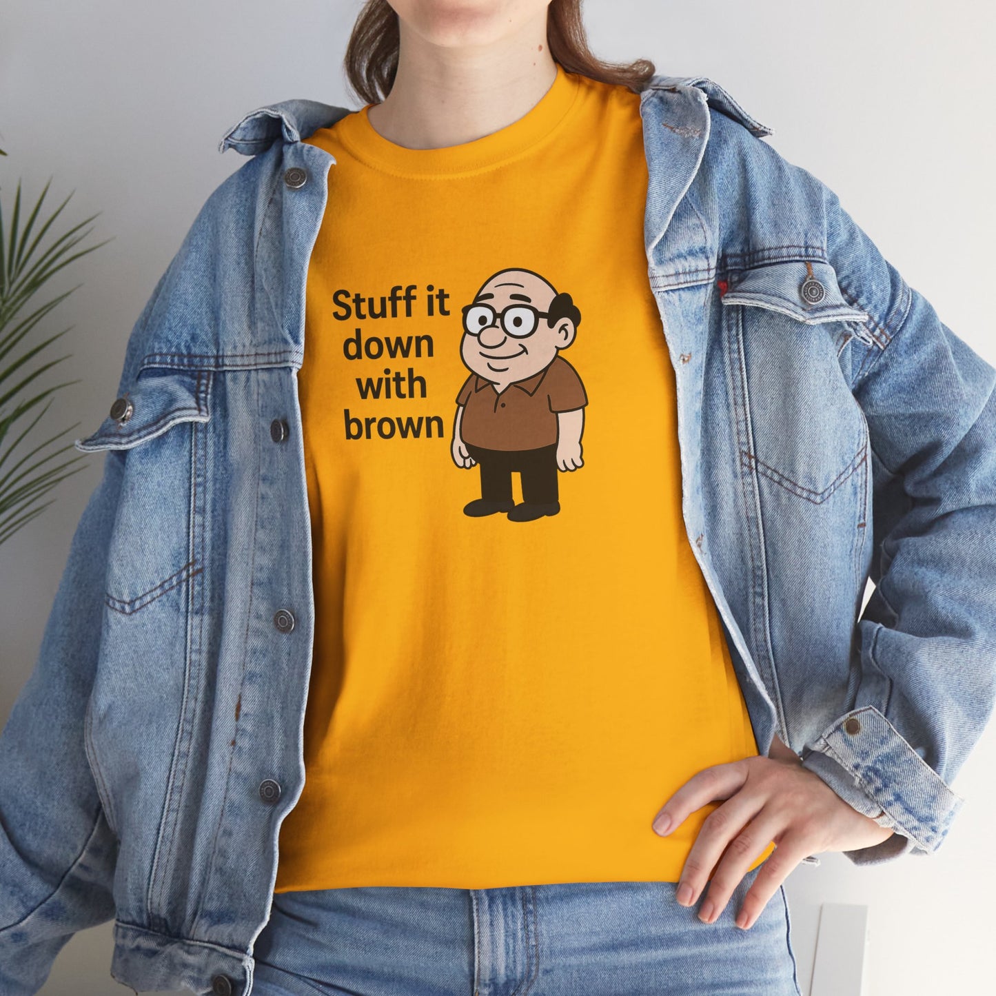 Stuff it down Unisex Heavy Cotton Tee -' Graphic T-Shirt