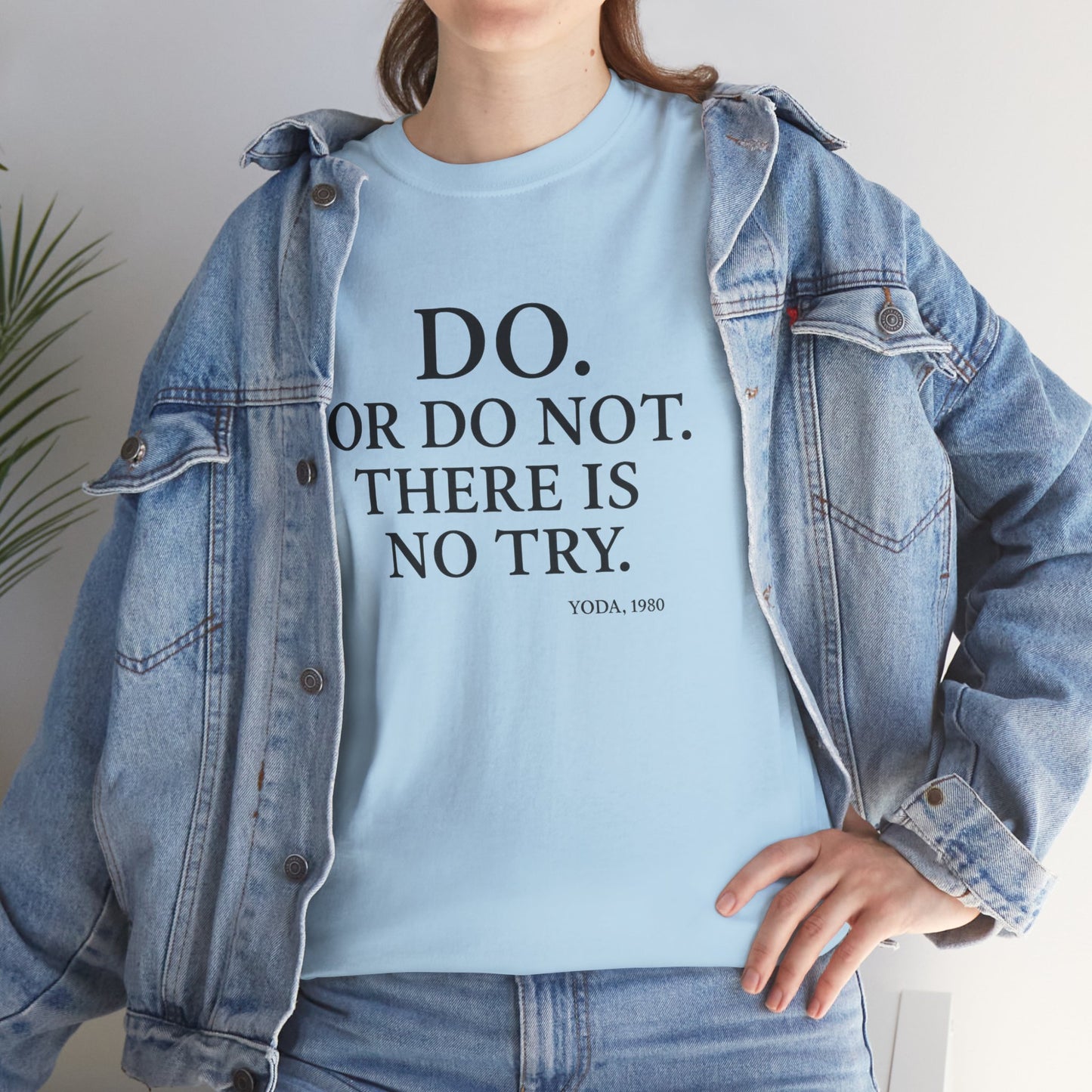 Yoda quote Unisex Heavy Cotton Tee