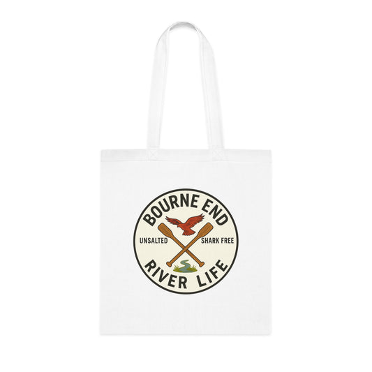 Bourne End River Life Cotton Tote Bag - Unsalted & Shark Free