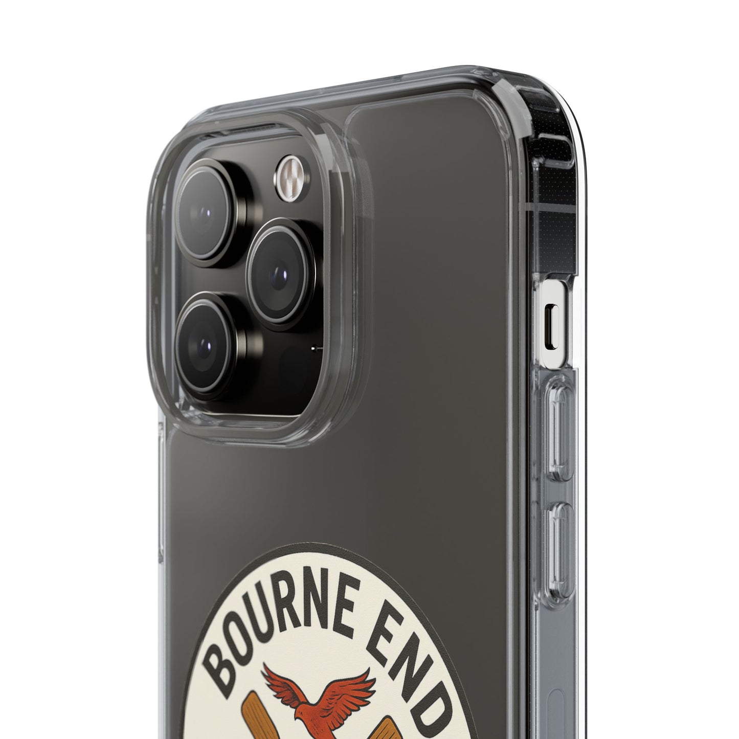 Bourne End River Life Clear Phone Case - Unsalted & Shark Free Design