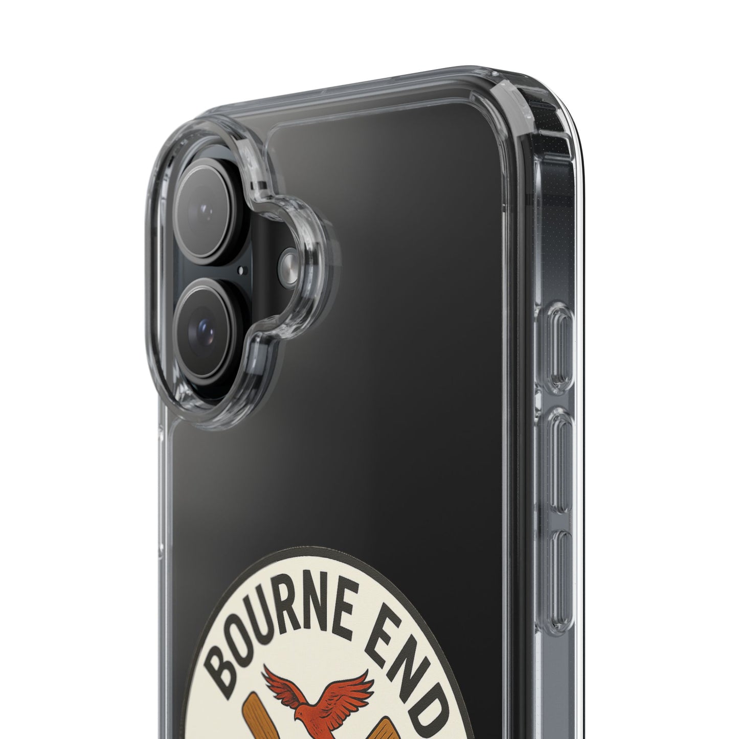 Bourne End River Life Clear Phone Case - Unsalted & Shark Free Design