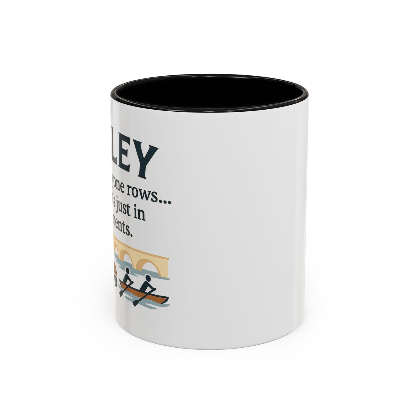Funny Henley Row Coffee Mug - 11oz, Unsalted & Shark Free Design