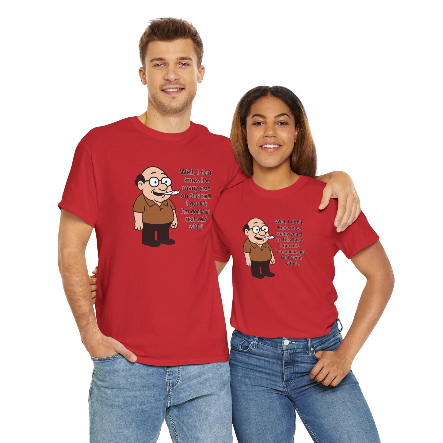 Weird with it Unisex Heavy Cotton Tee -' Graphic T-Shirt