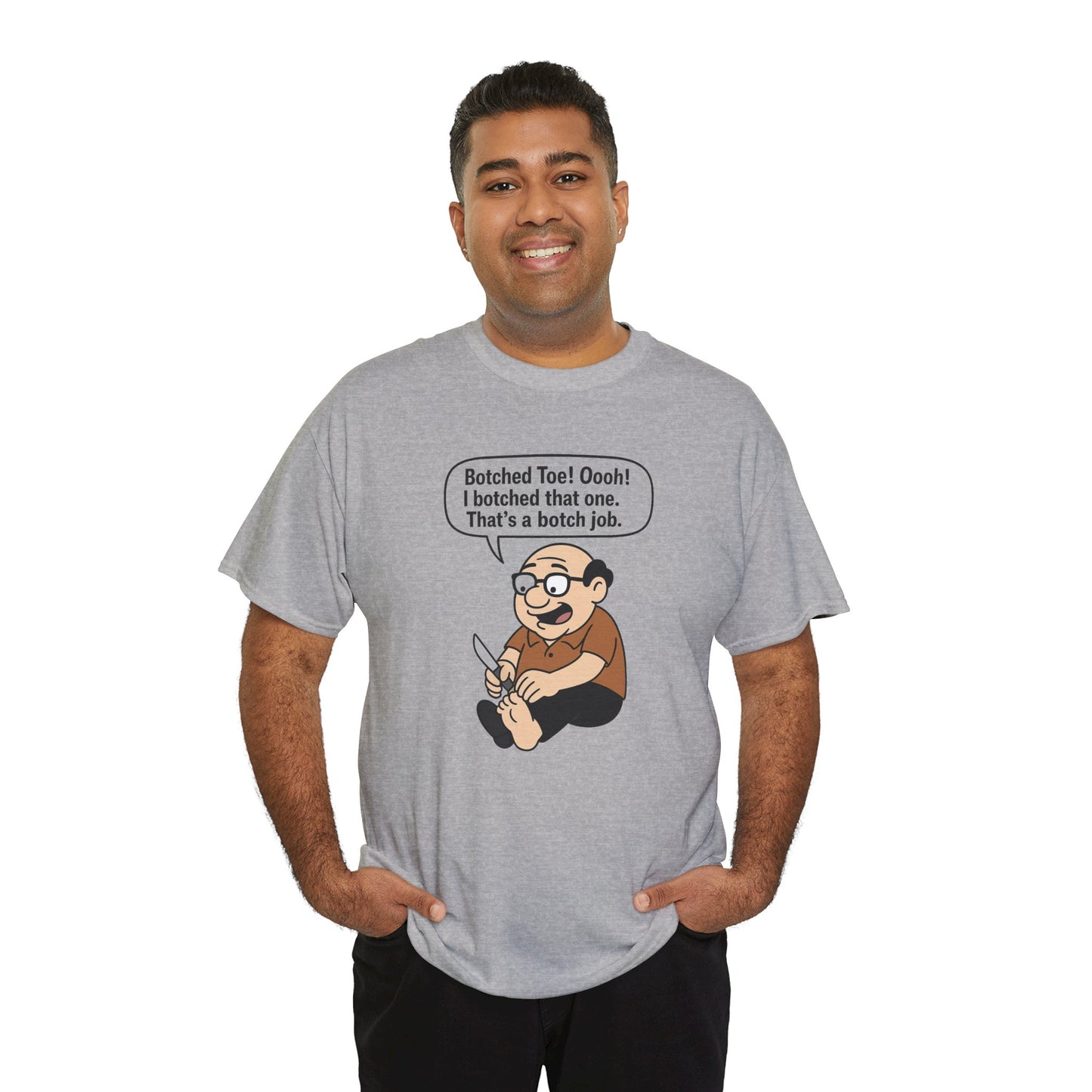 Toe Knife Unisex Heavy Cotton Tee -' Graphic T-Shirt