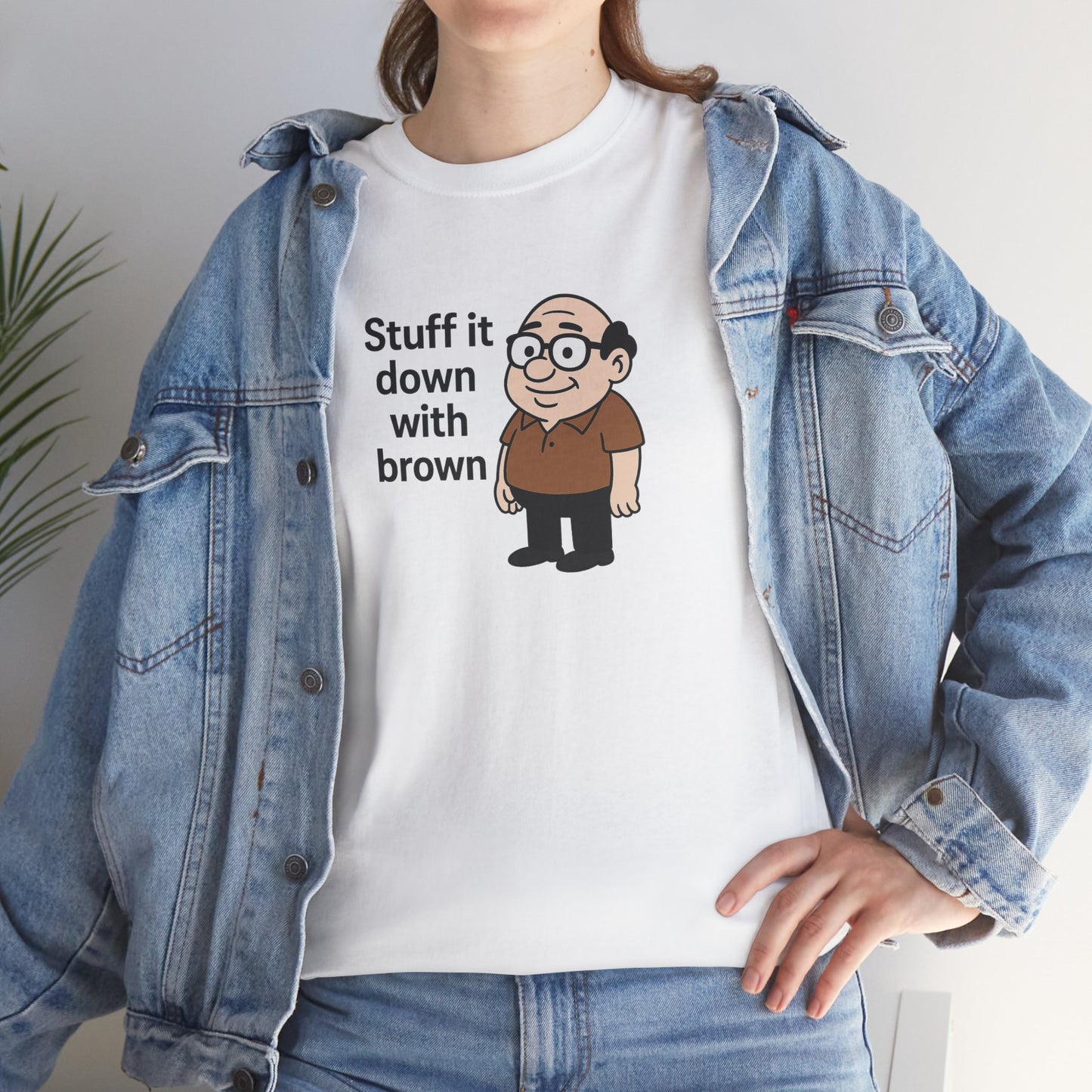Stuff it down Unisex Heavy Cotton Tee -' Graphic T-Shirt