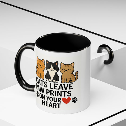 Cat Paw Prints Coffee Mug - 11oz,