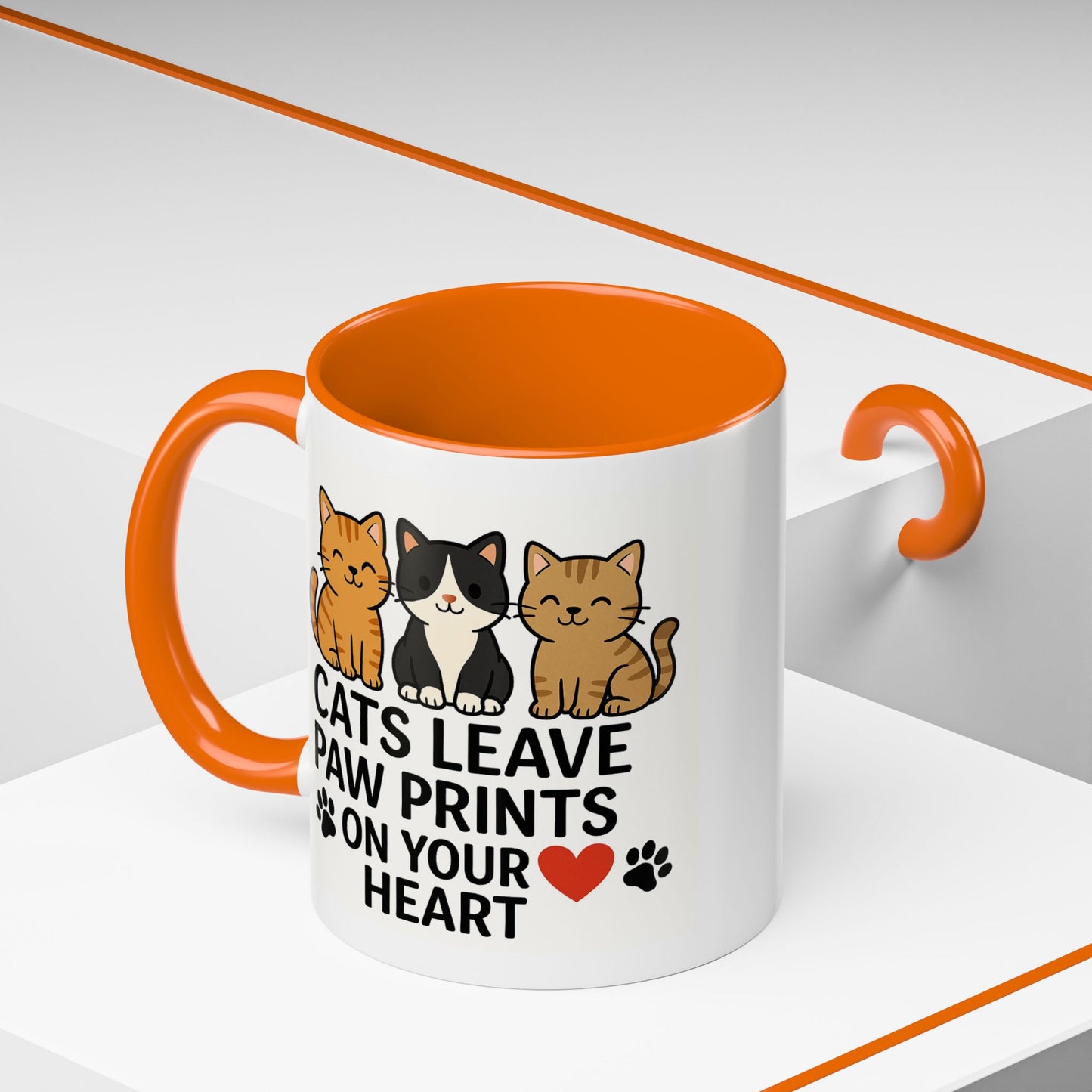 Cat Paw Prints Coffee Mug - 11oz,