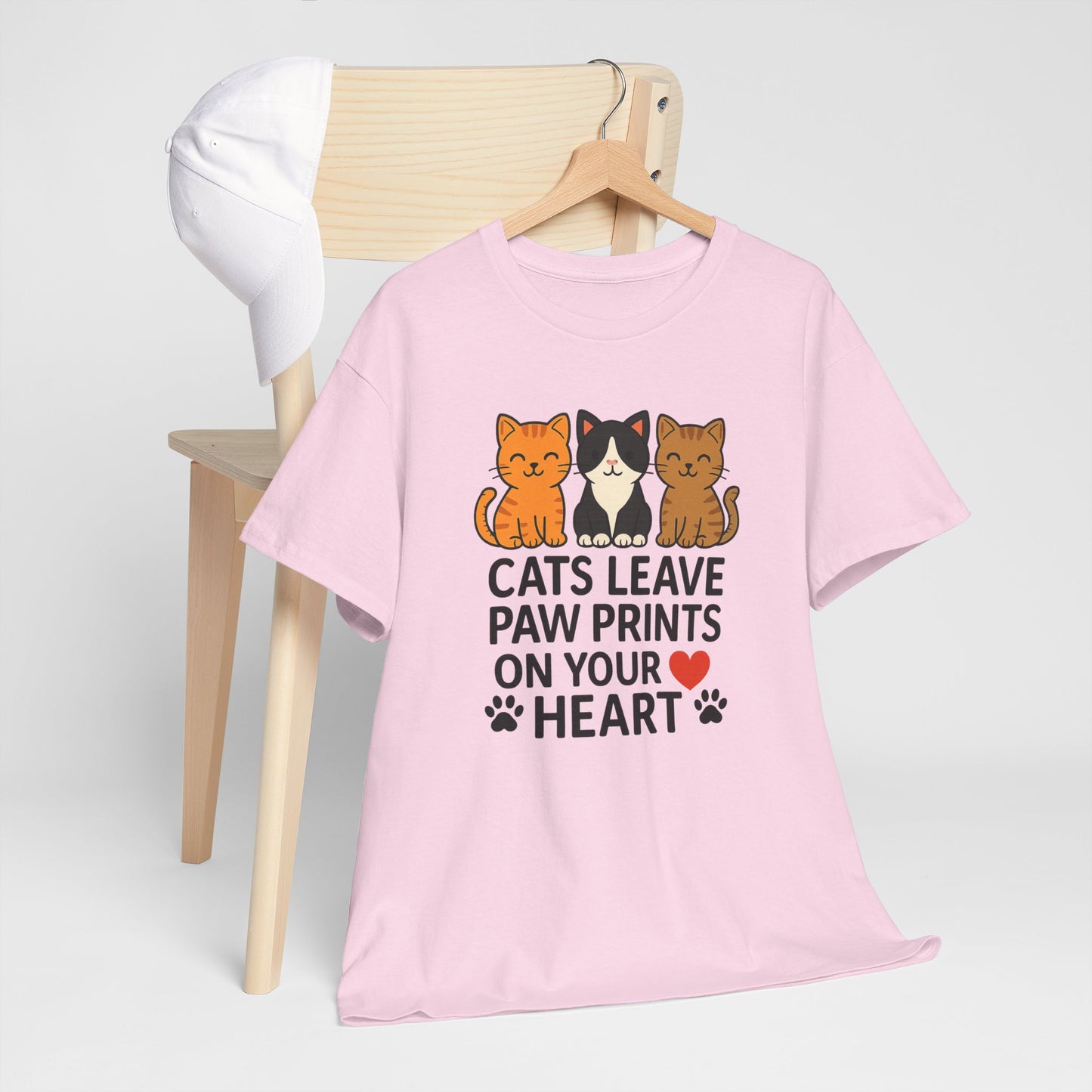Cats Paw prints Unisex Heavy Cotton Tee -