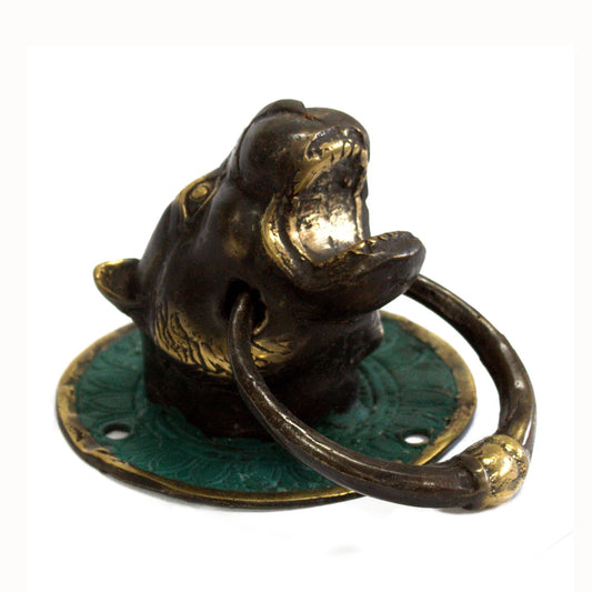 Low Stock - Brass Door Knocker - Tiger Head