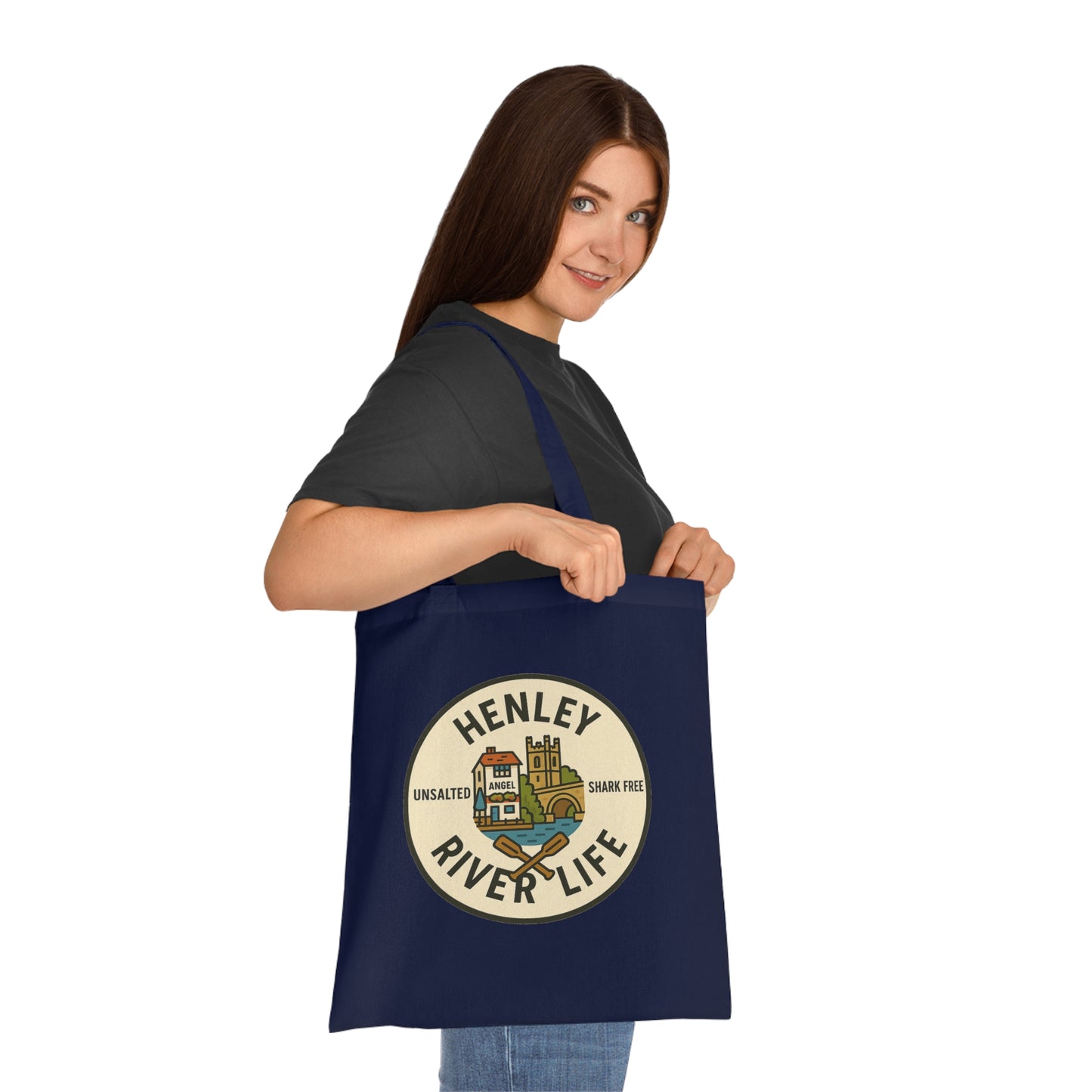 Henley River Life Cotton Tote Bag - Unsalted & Shark Free