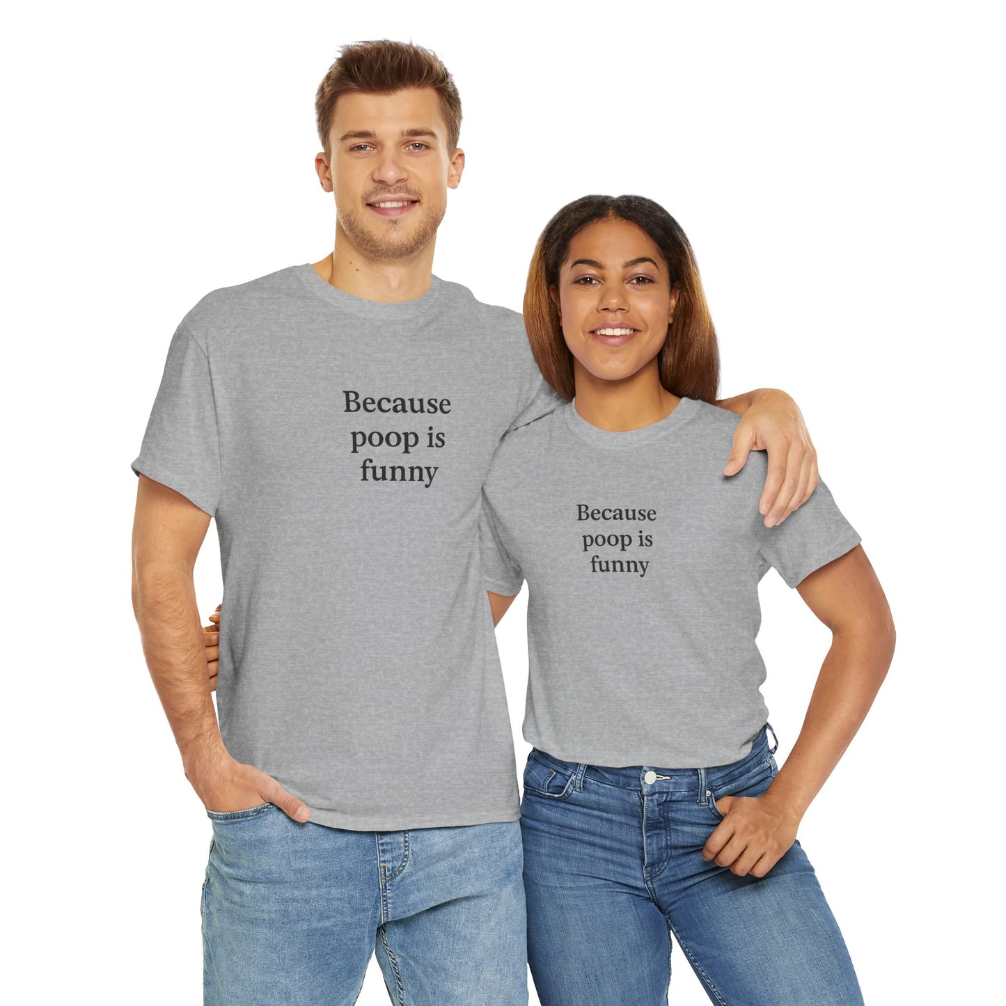 Poop Unisex Heavy Cotton Tee