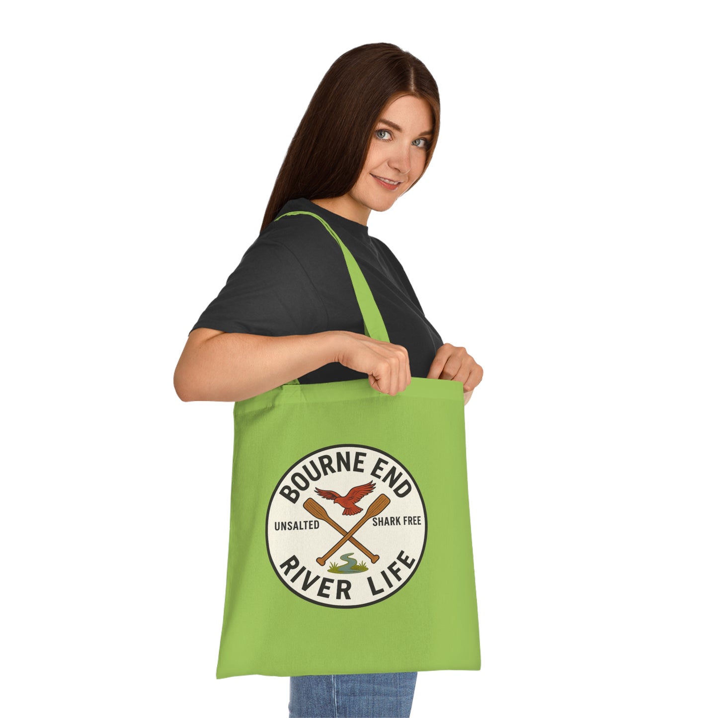 Bourne End River Life Cotton Tote Bag - Unsalted & Shark Free