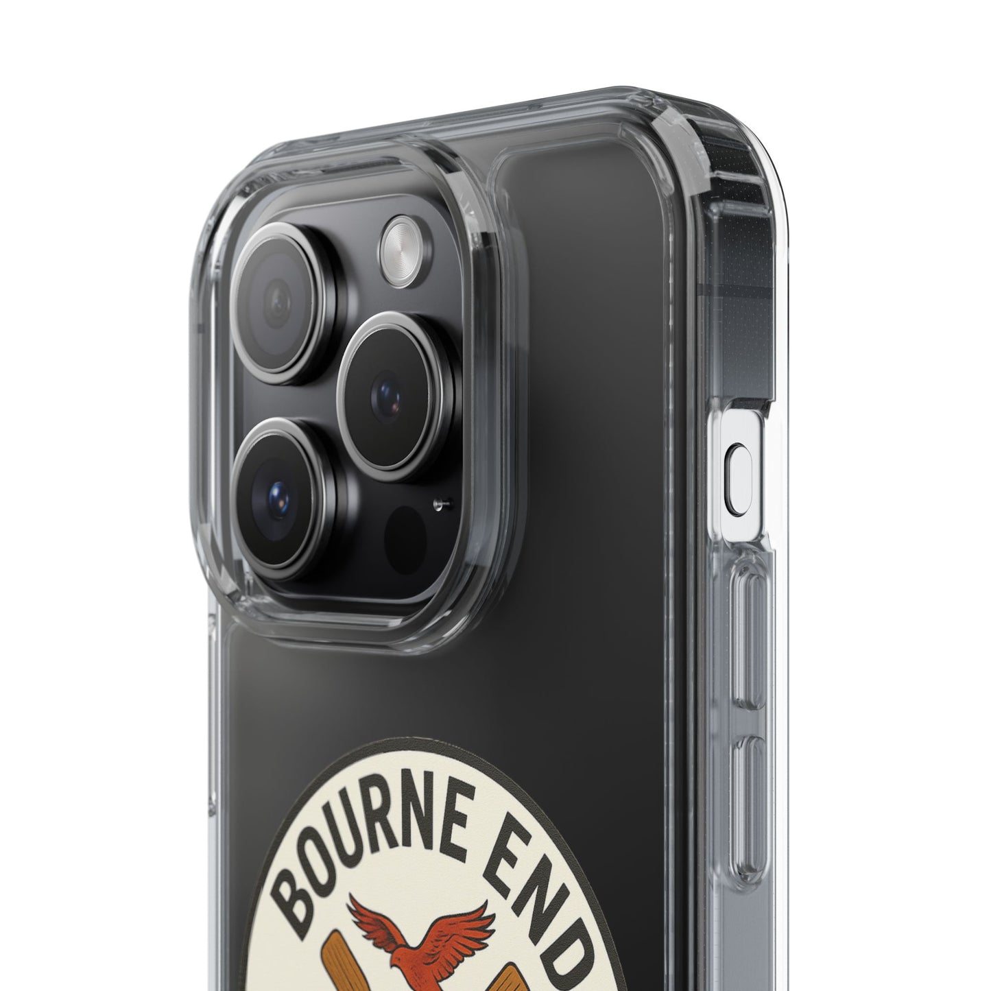 Bourne End River Life Clear Phone Case - Unsalted & Shark Free Design