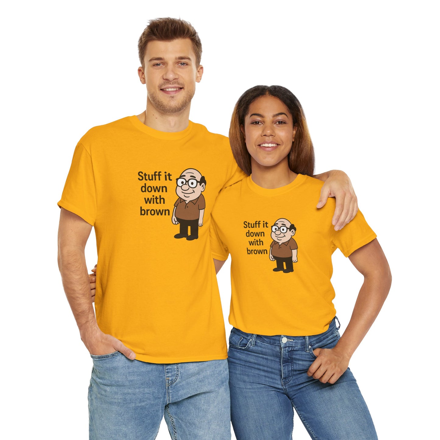 Stuff it down Unisex Heavy Cotton Tee -' Graphic T-Shirt