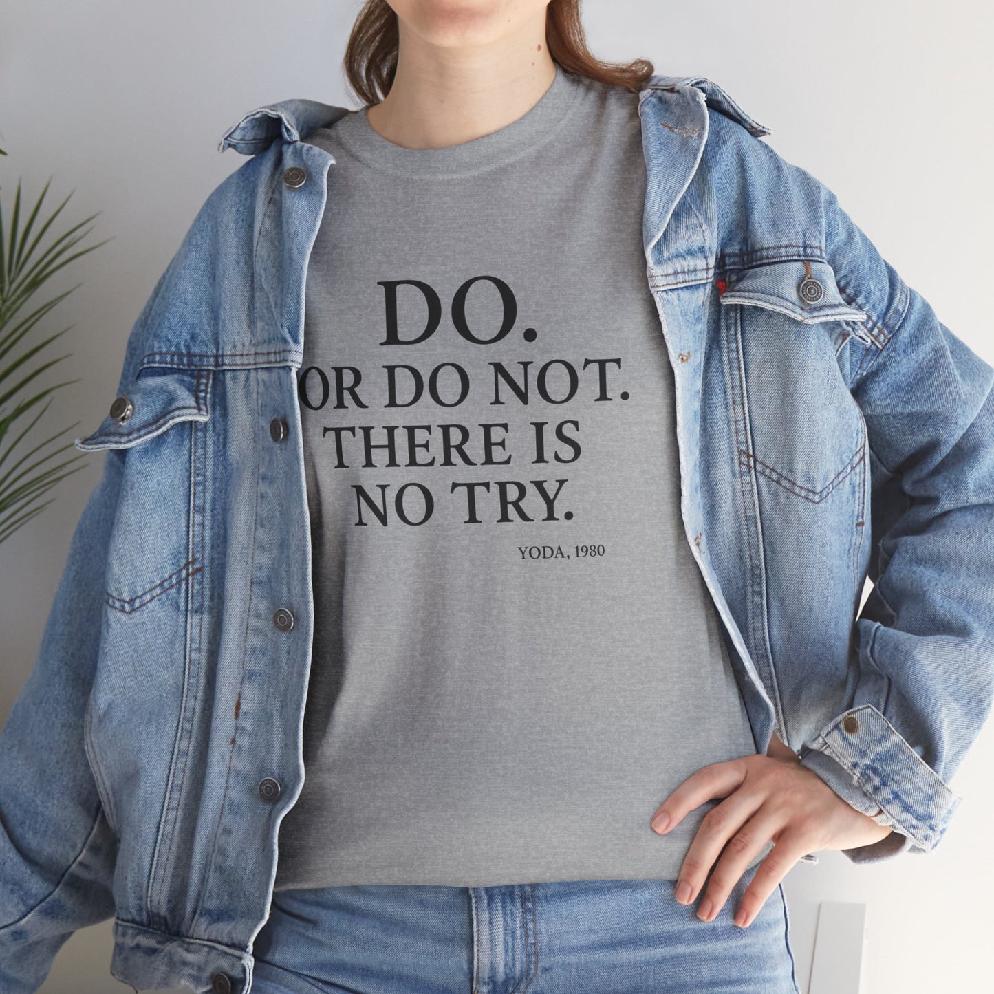 Yoda quote Unisex Heavy Cotton Tee