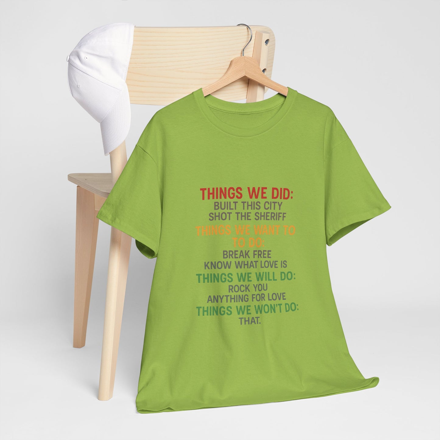 Things we did Unisex Heavy Cotton Tee
