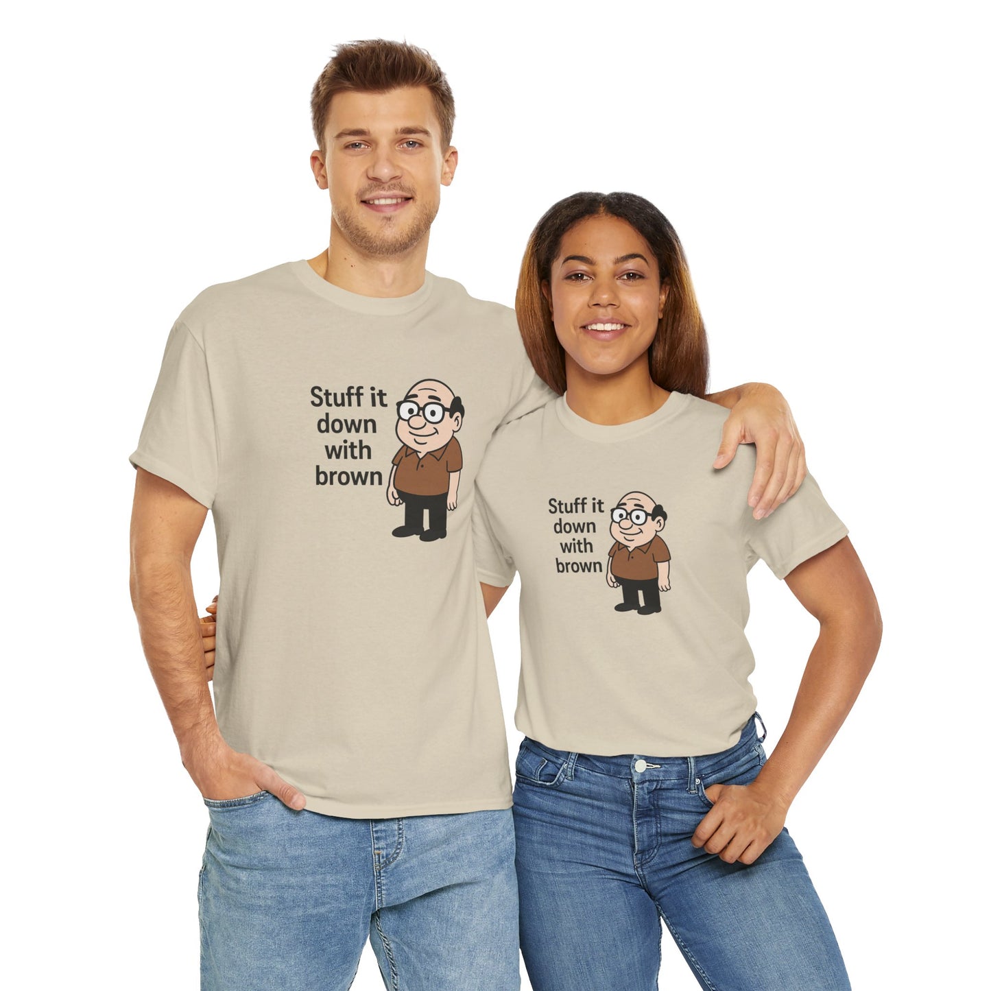 Stuff it down Unisex Heavy Cotton Tee -' Graphic T-Shirt