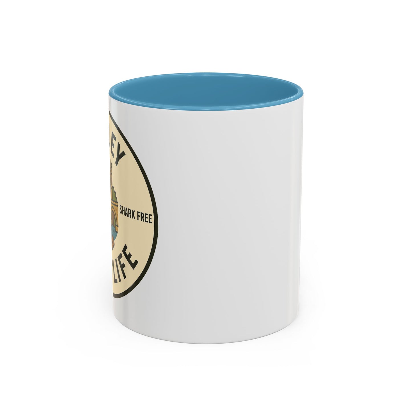 Henley River Life Coffee Mug - 11oz, Unsalted & Shark Free Design