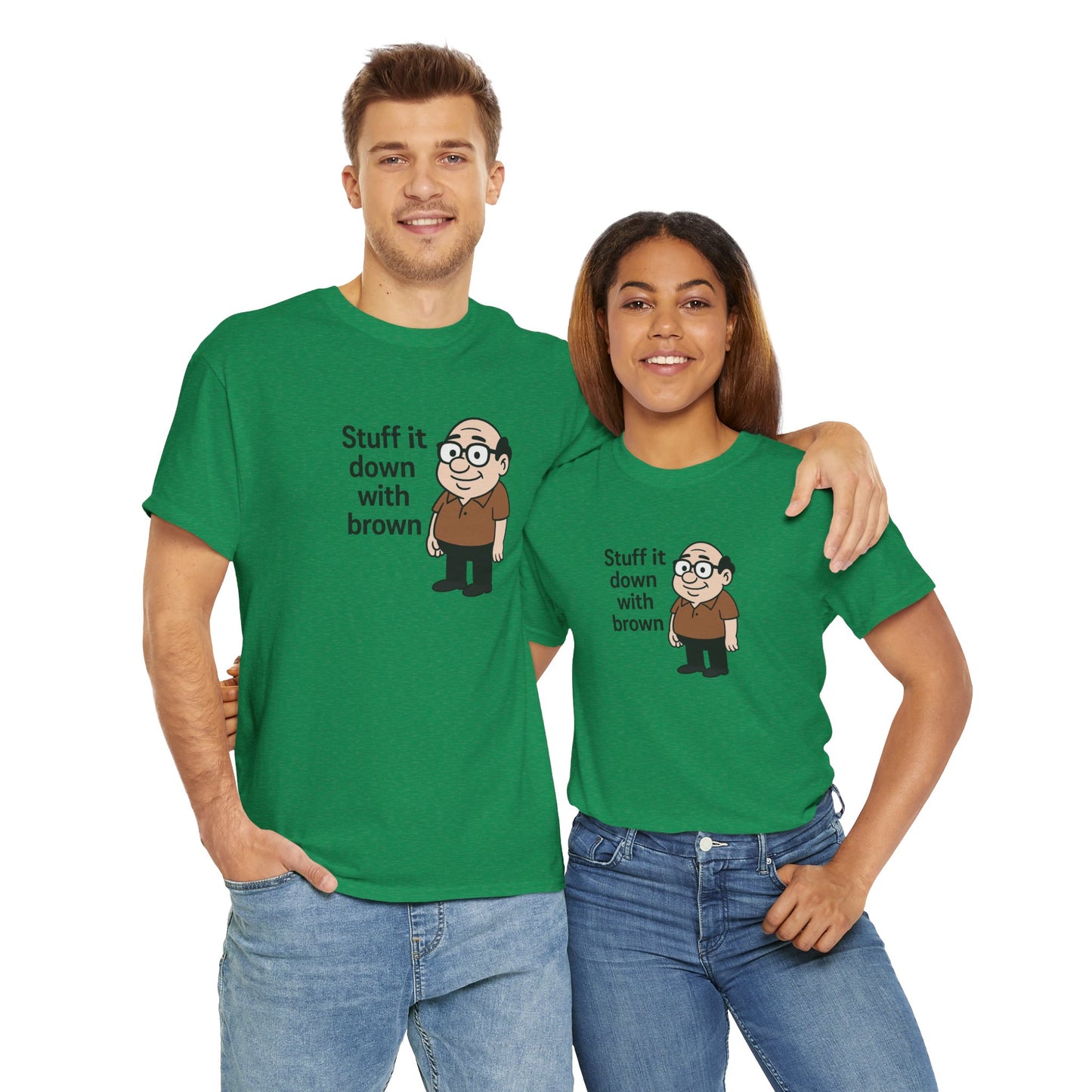 Stuff it down Unisex Heavy Cotton Tee -' Graphic T-Shirt