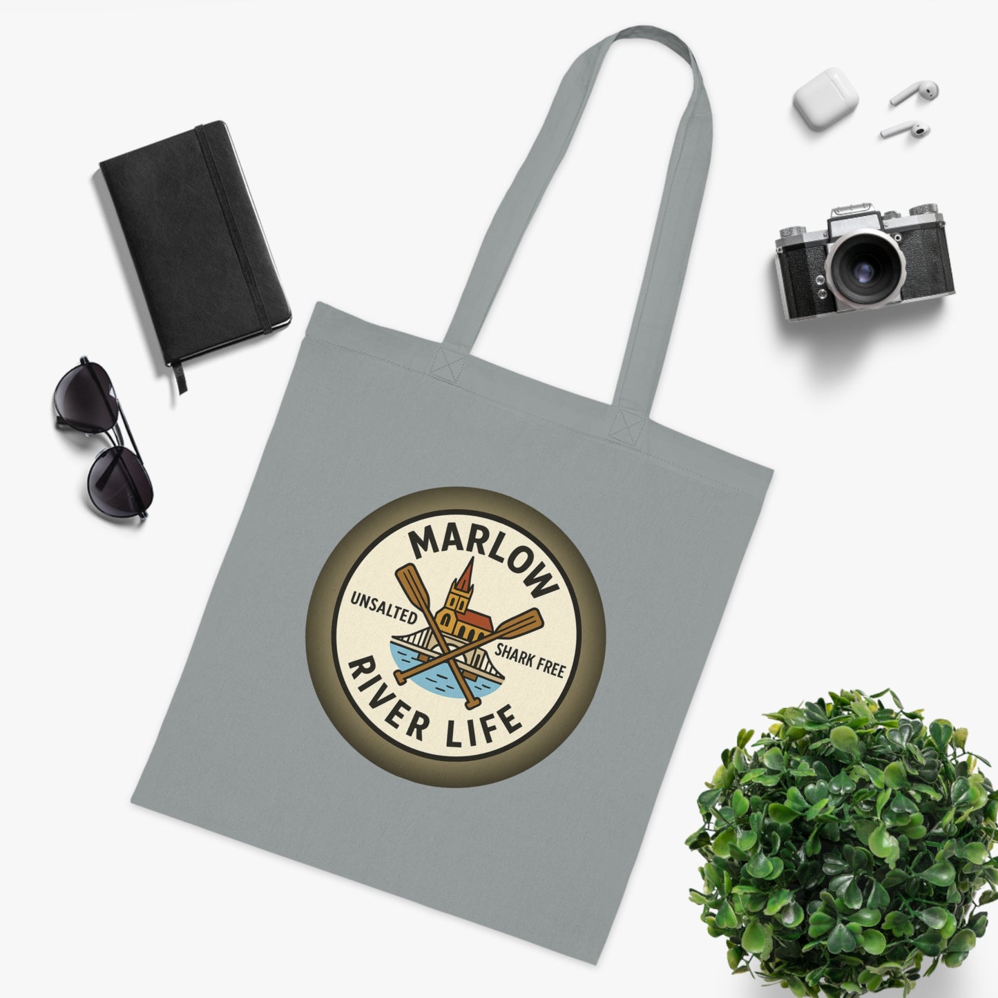 Marlow River Life Cotton Tote Bag - Unsalted & Shark Free