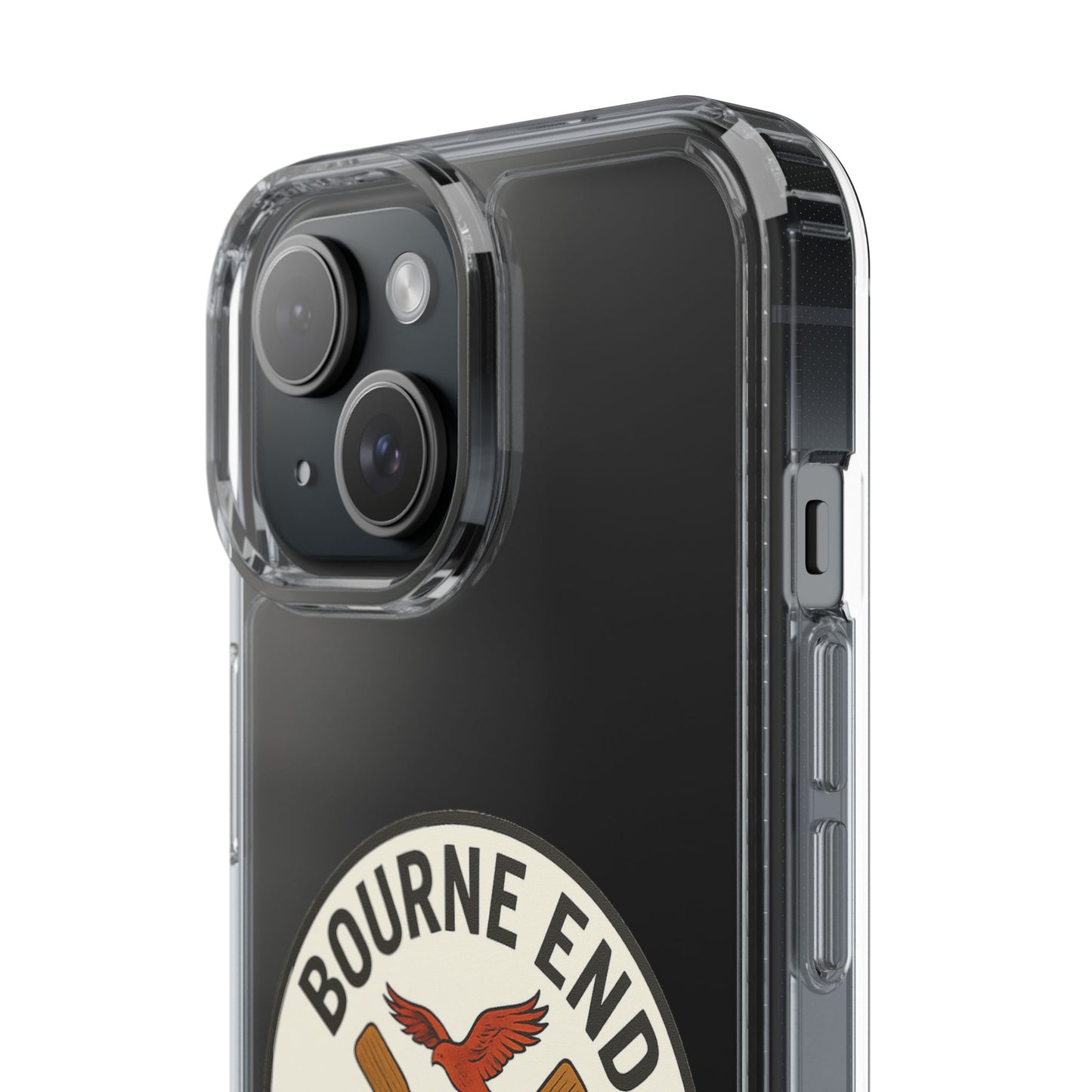 Bourne End River Life Clear Phone Case - Unsalted & Shark Free Design