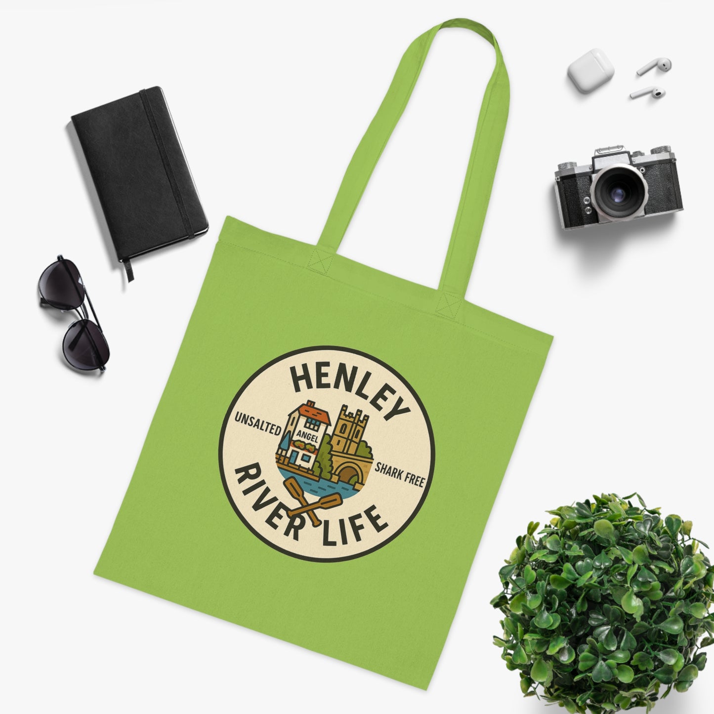 Henley River Life Cotton Tote Bag - Unsalted & Shark Free