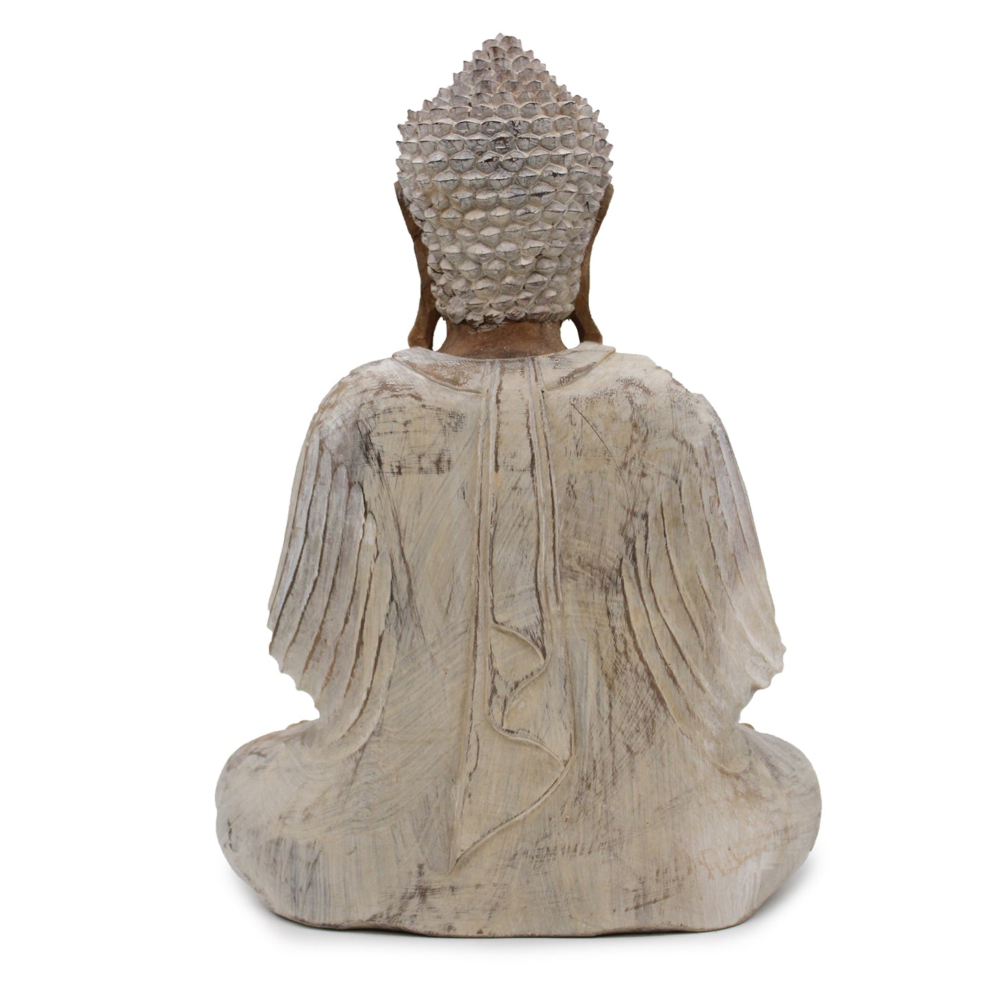 Buddha Statue Whitewash - 40cm Teaching Transmission HCBS-21