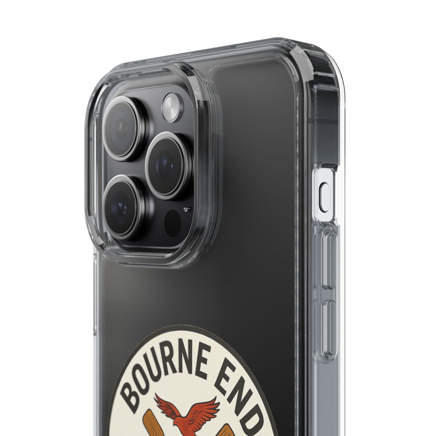Bourne End River Life Clear Phone Case - Unsalted & Shark Free Design