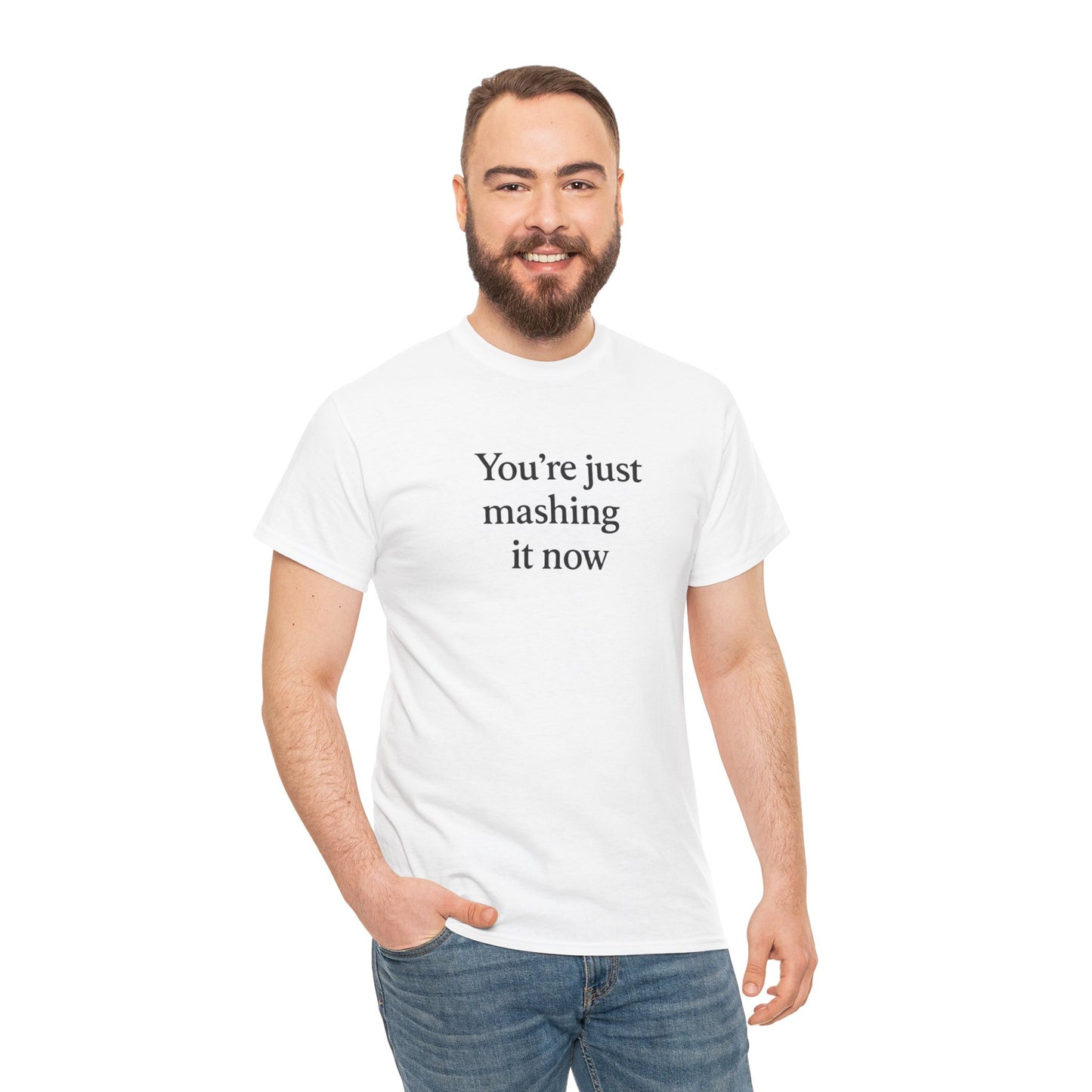 Mashing it Unisex Heavy Cotton Tee -' Graphic T-Shirt