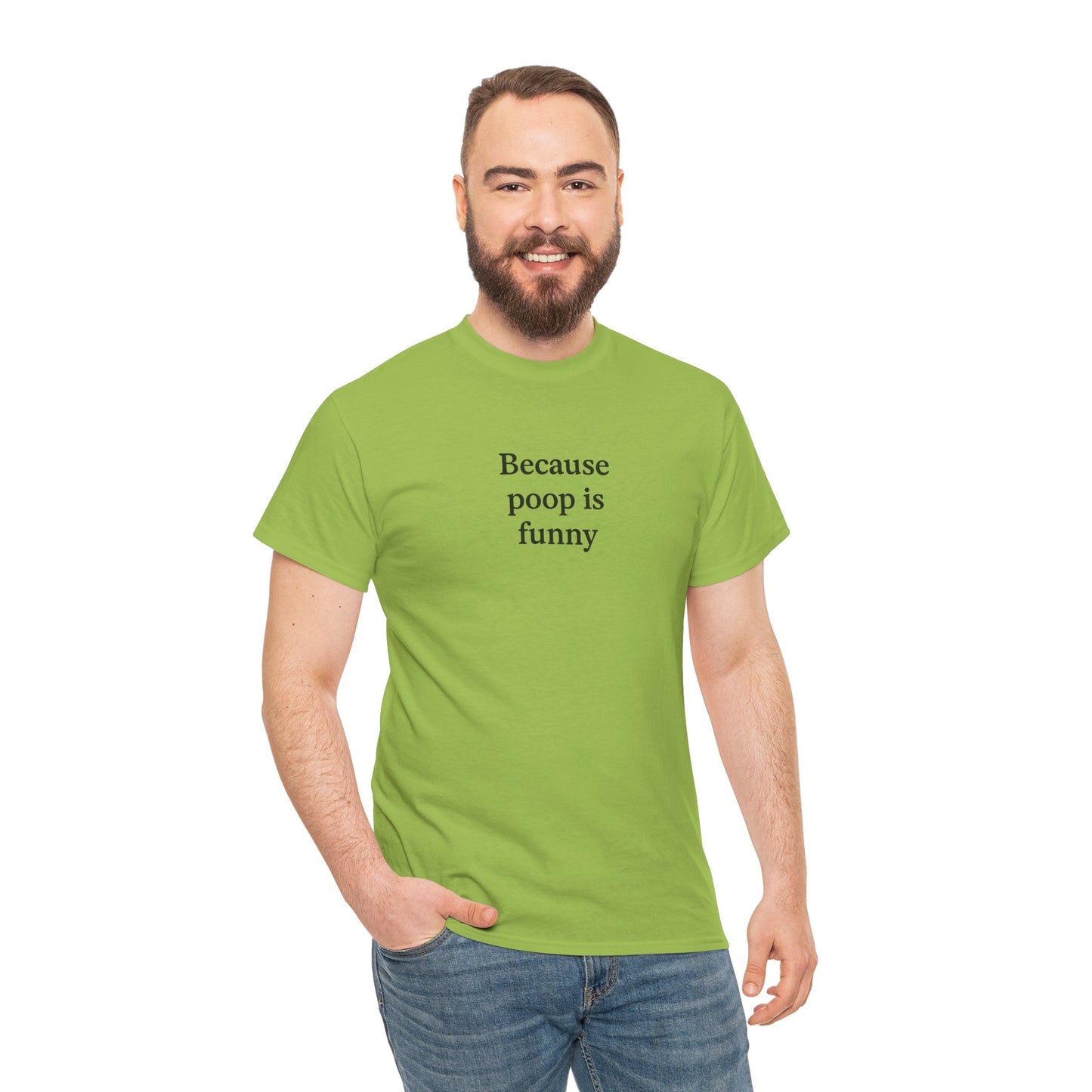 Poop Unisex Heavy Cotton Tee