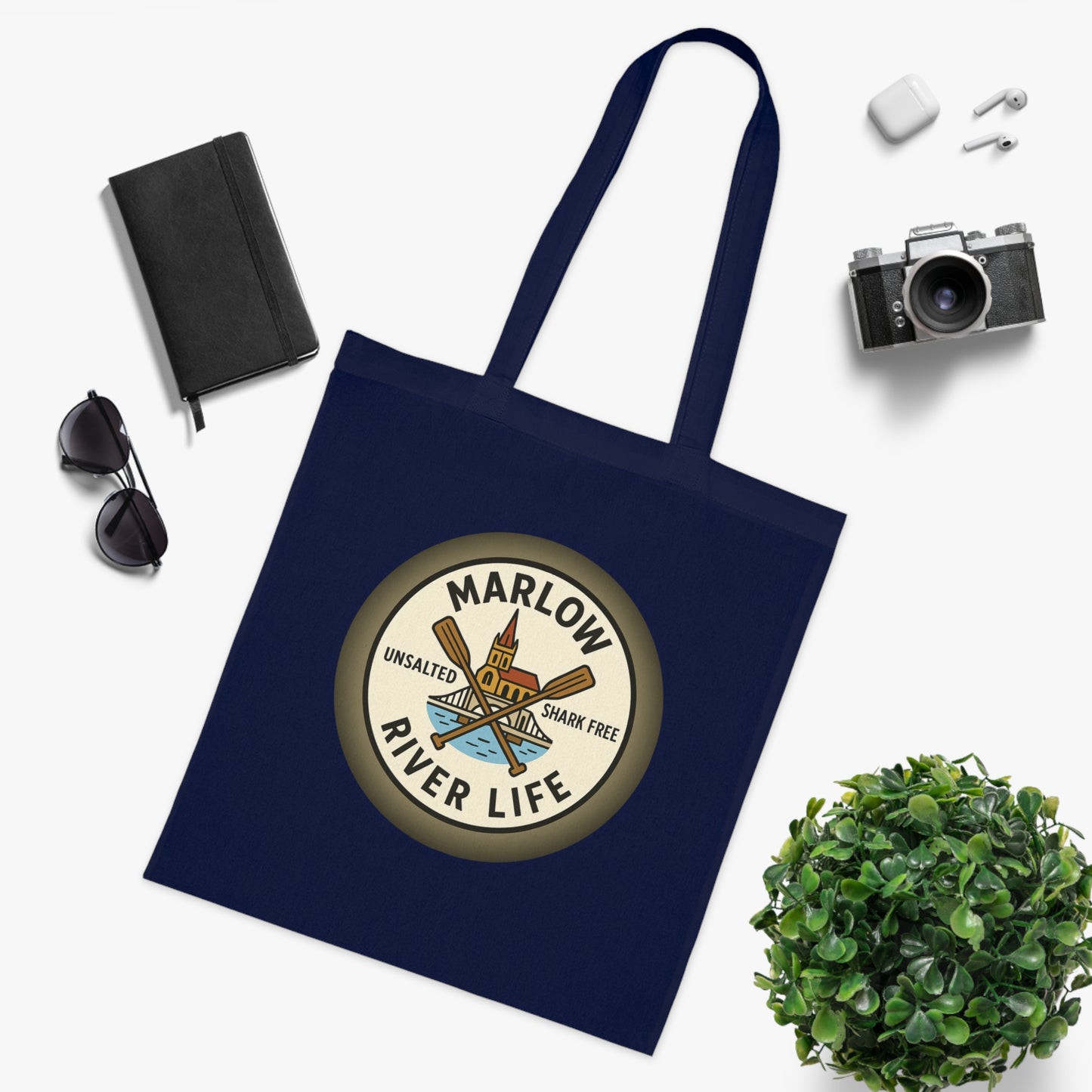 Marlow River Life Cotton Tote Bag - Unsalted & Shark Free