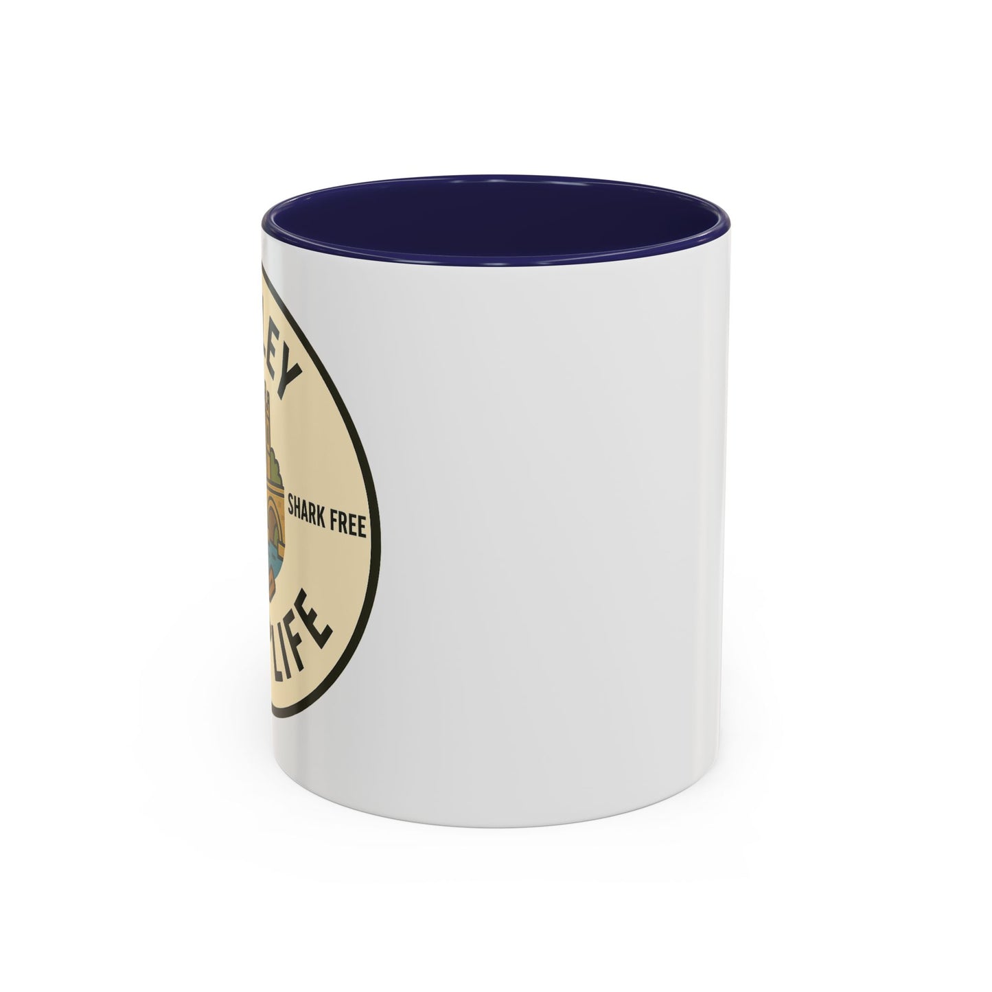 Henley River Life Coffee Mug - 11oz, Unsalted & Shark Free Design