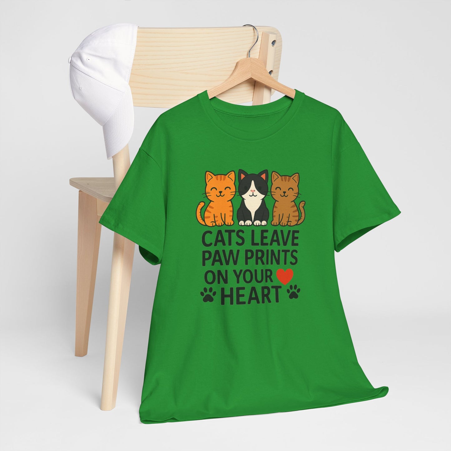 Cats Paw prints Unisex Heavy Cotton Tee -