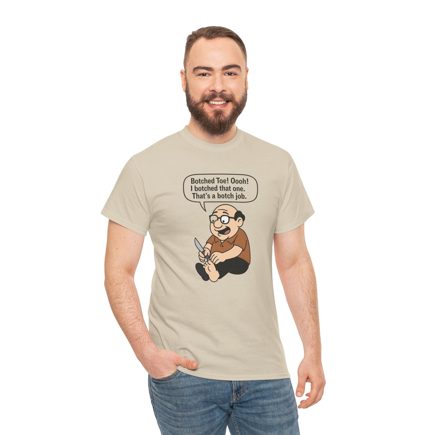 Toe Knife Unisex Heavy Cotton Tee -' Graphic T-Shirt