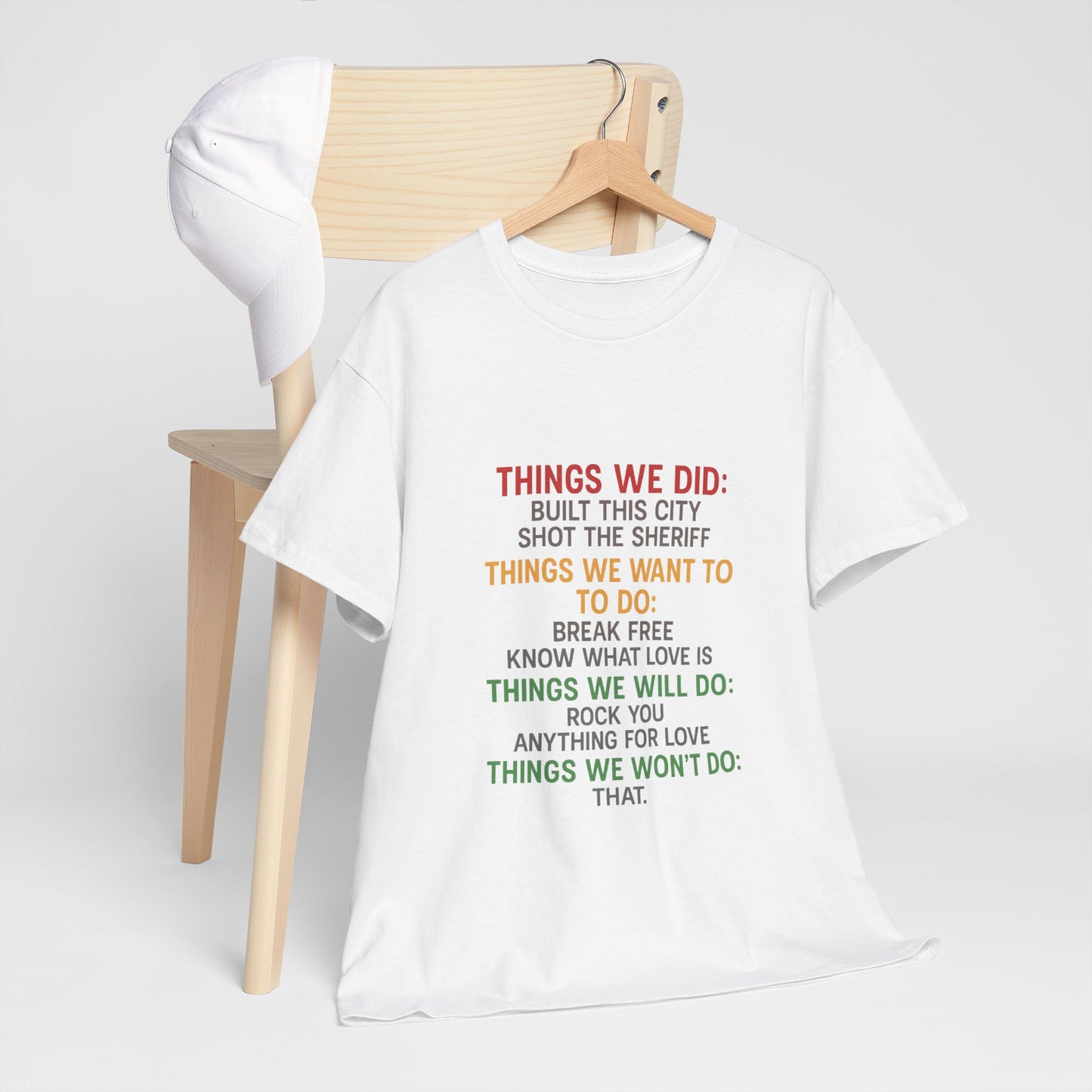 Things we did Unisex Heavy Cotton Tee