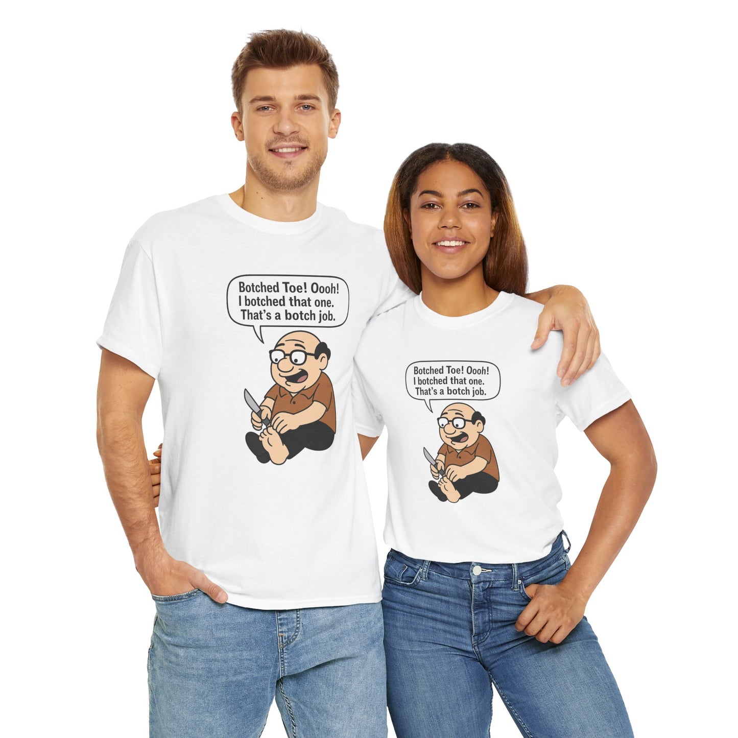 Toe Knife Unisex Heavy Cotton Tee -' Graphic T-Shirt