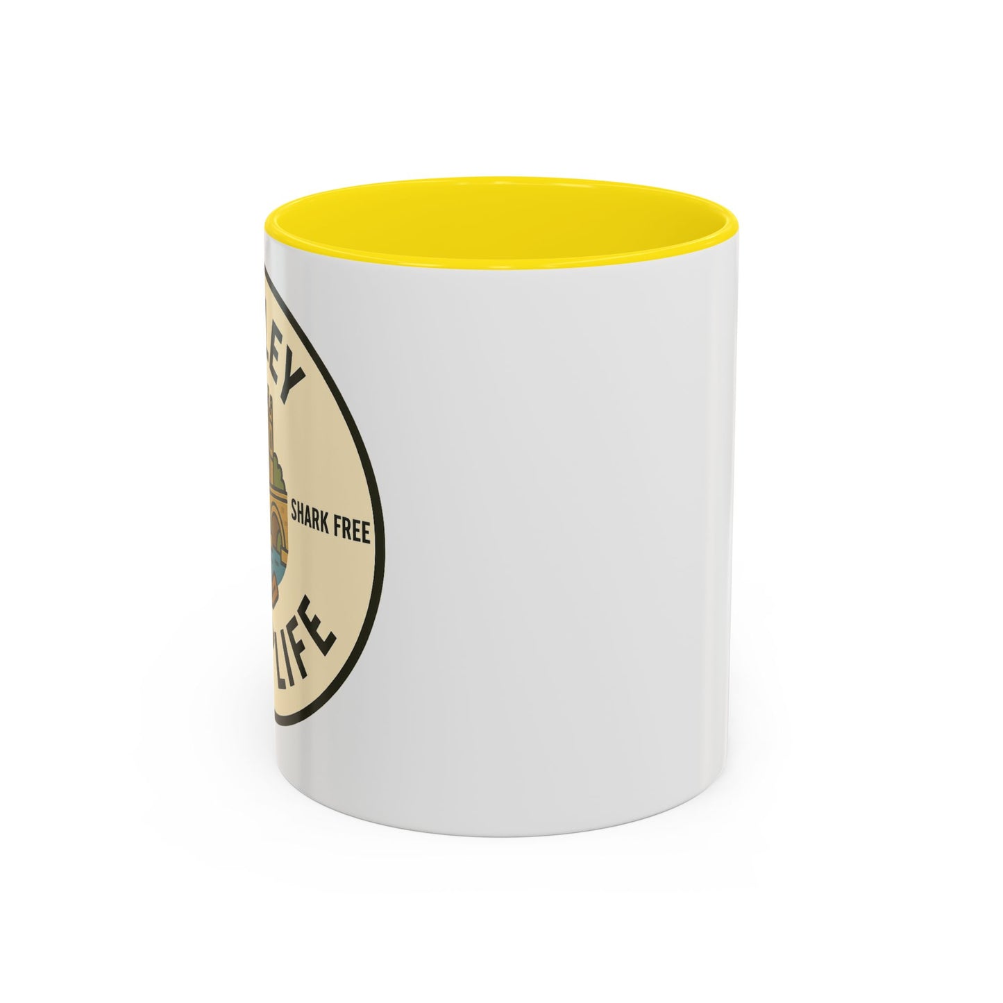 Henley River Life Coffee Mug - 11oz, Unsalted & Shark Free Design