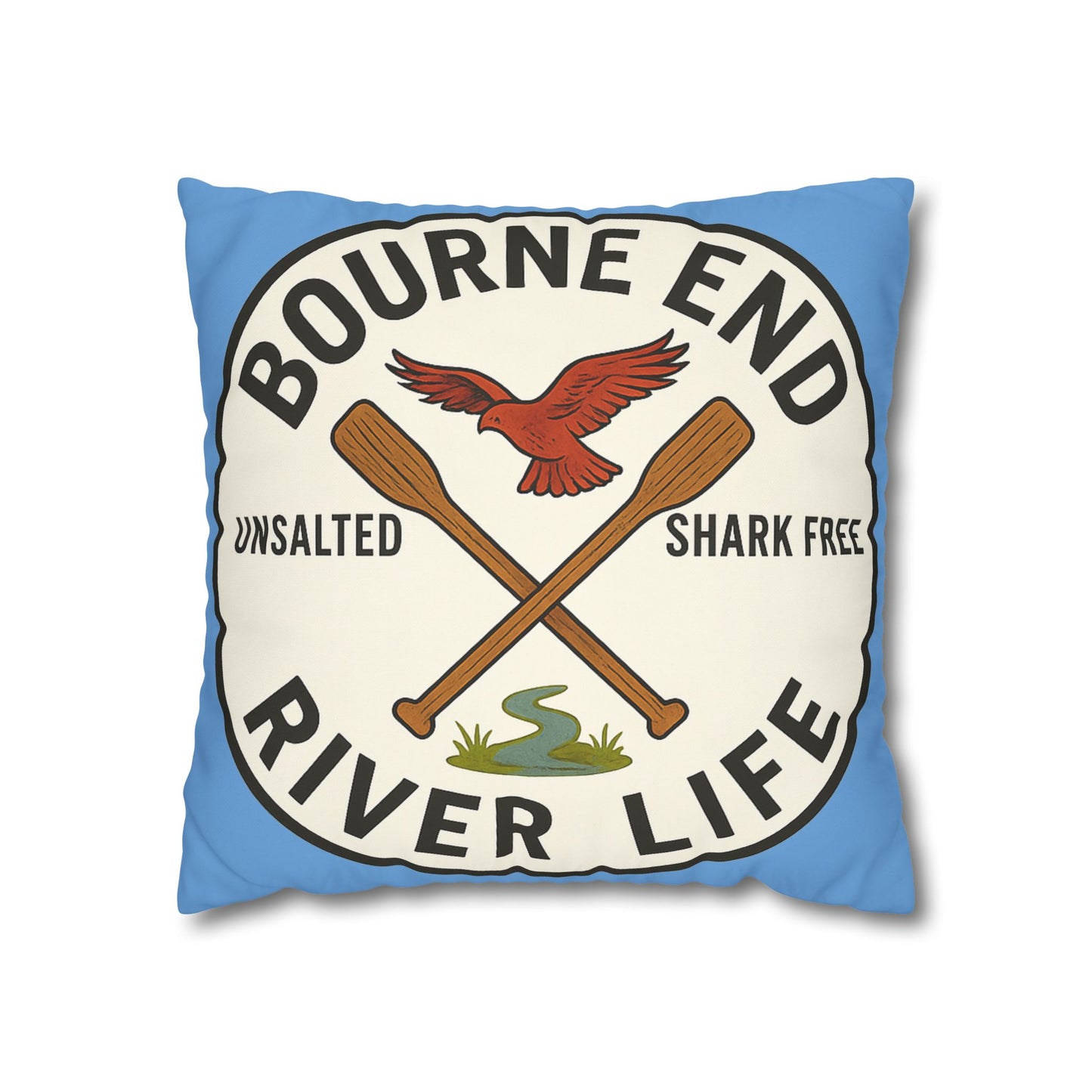 Bourne End River Life Decorative Pillowcase