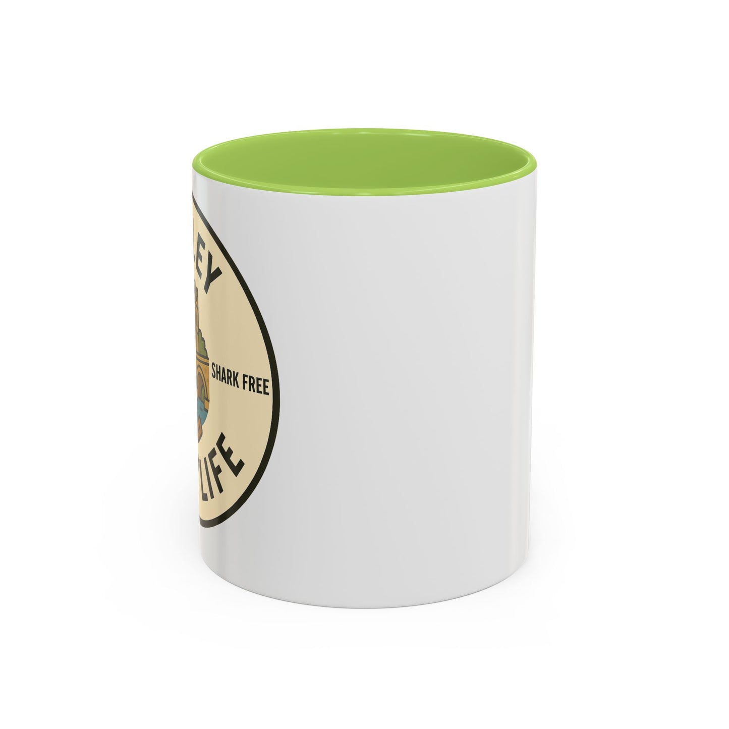 Henley River Life Coffee Mug - 11oz, Unsalted & Shark Free Design