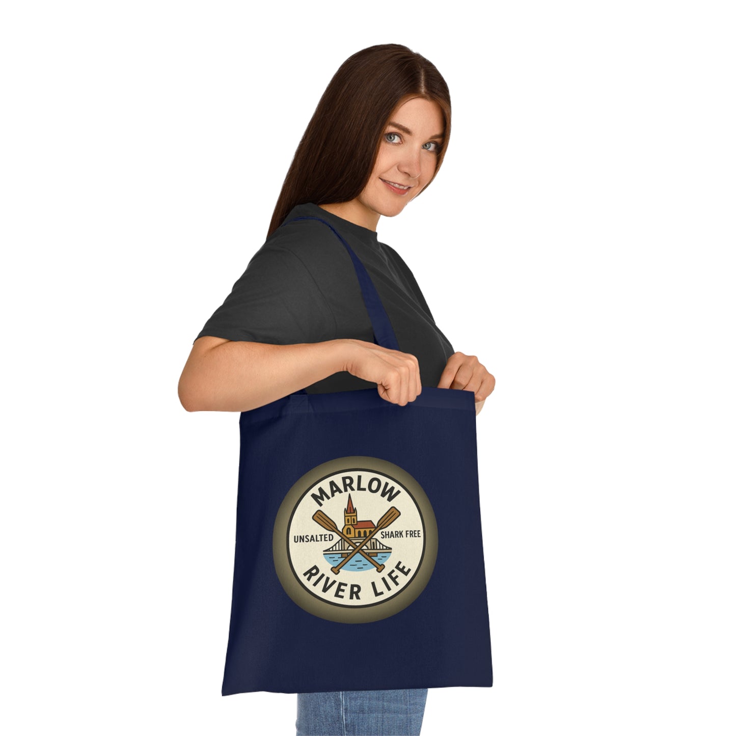 Marlow River Life Cotton Tote Bag - Unsalted & Shark Free