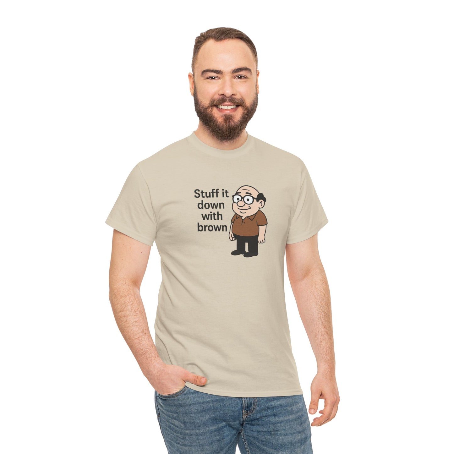 Stuff it down Unisex Heavy Cotton Tee -' Graphic T-Shirt