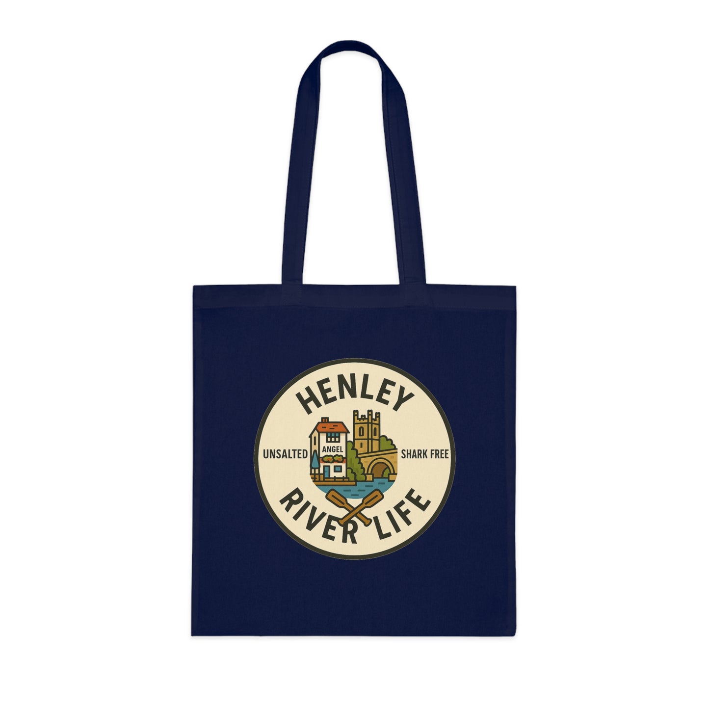Henley River Life Cotton Tote Bag - Unsalted & Shark Free