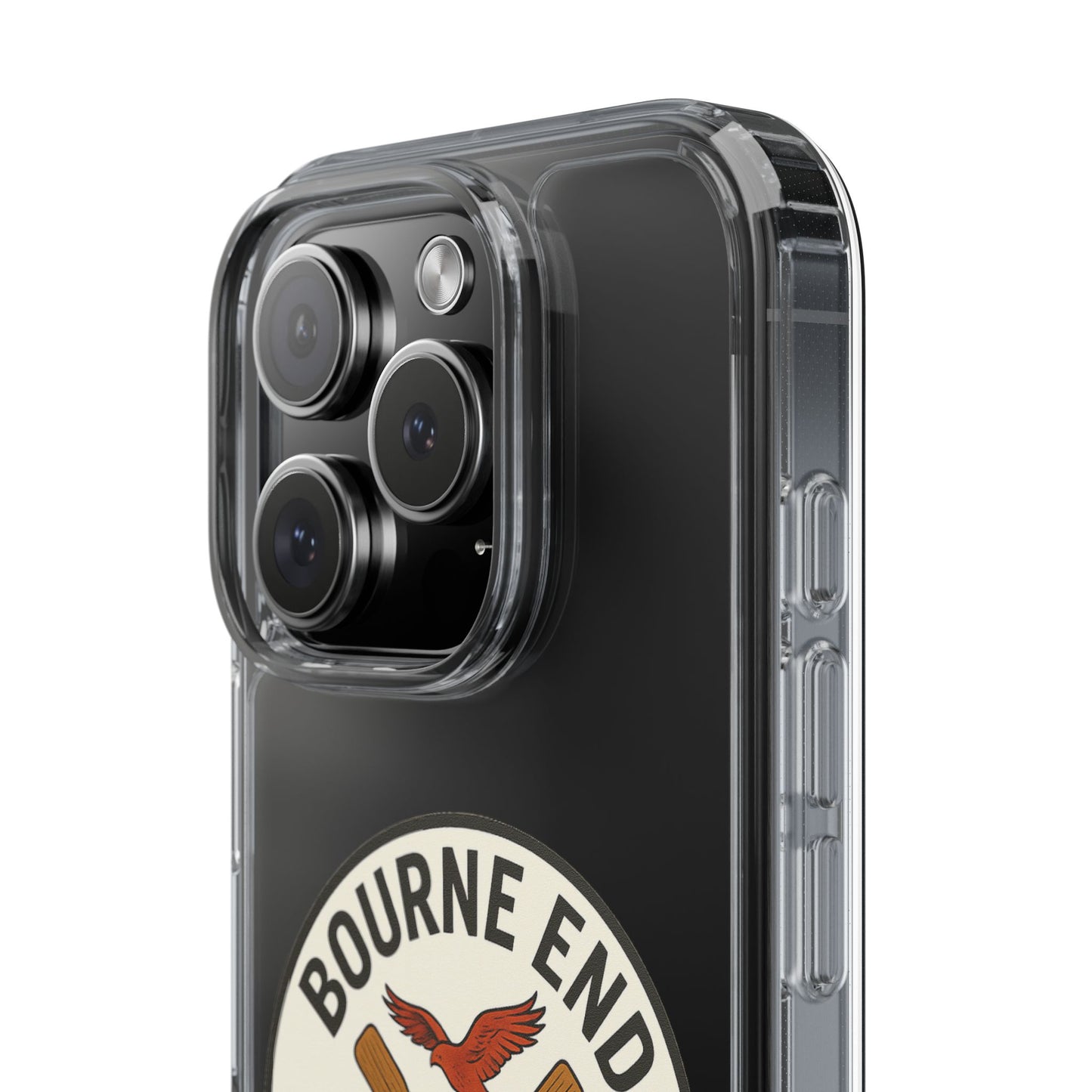 Bourne End River Life Clear Phone Case - Unsalted & Shark Free Design